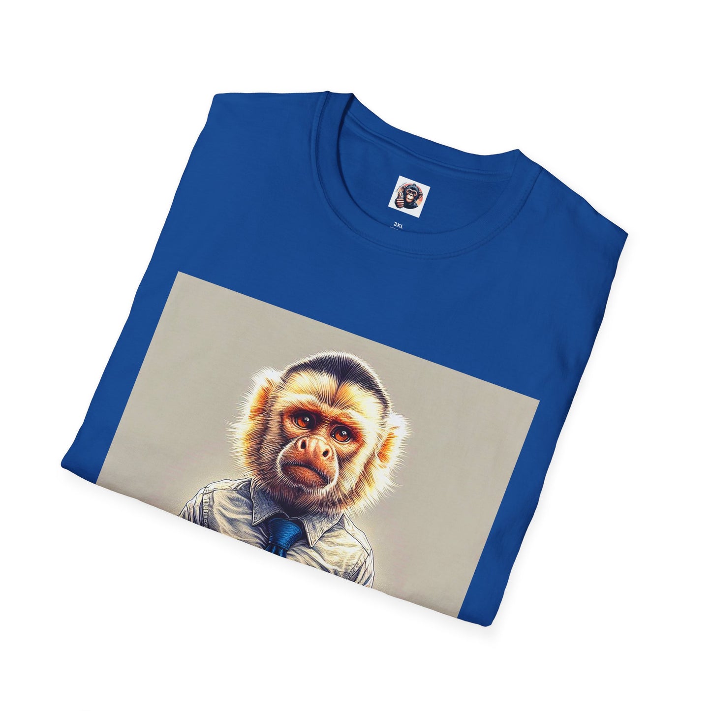 Capuchin Monkey business man T-Shirt Printify