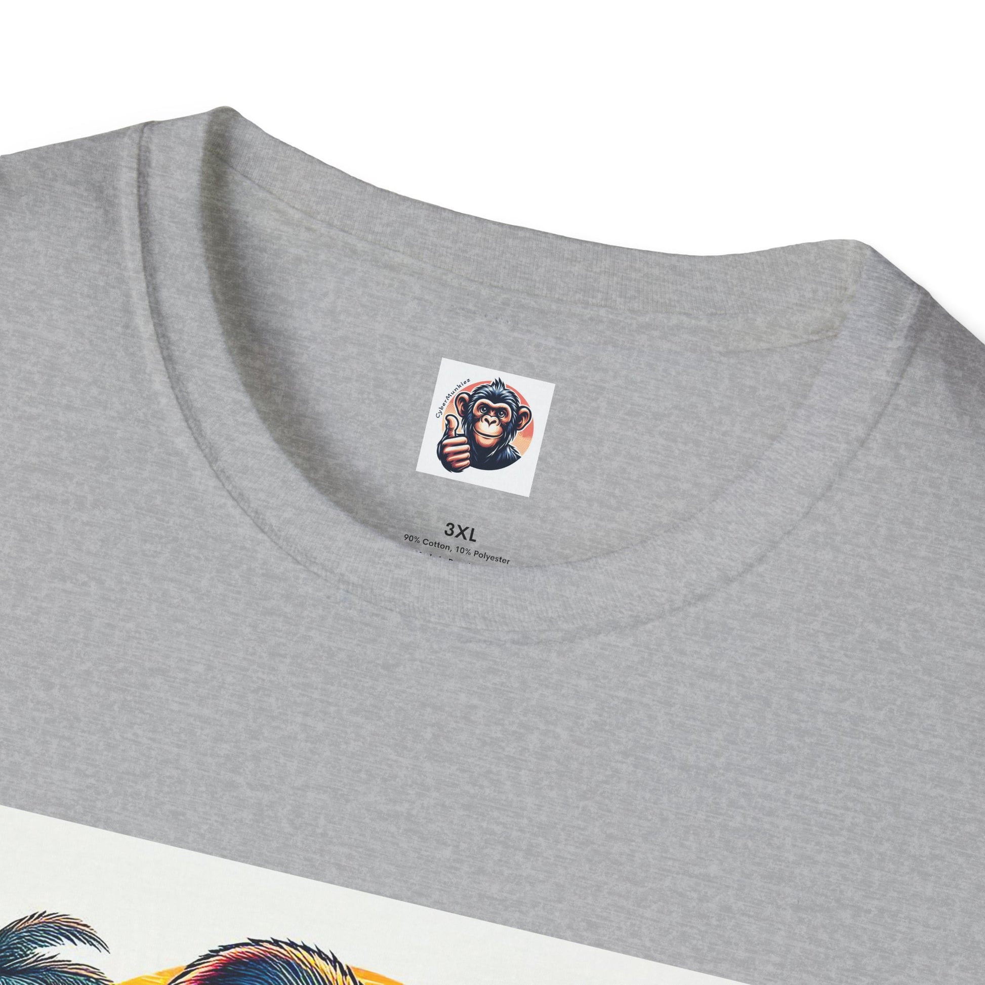 Gorilla surfer dude T-Shirt Printify