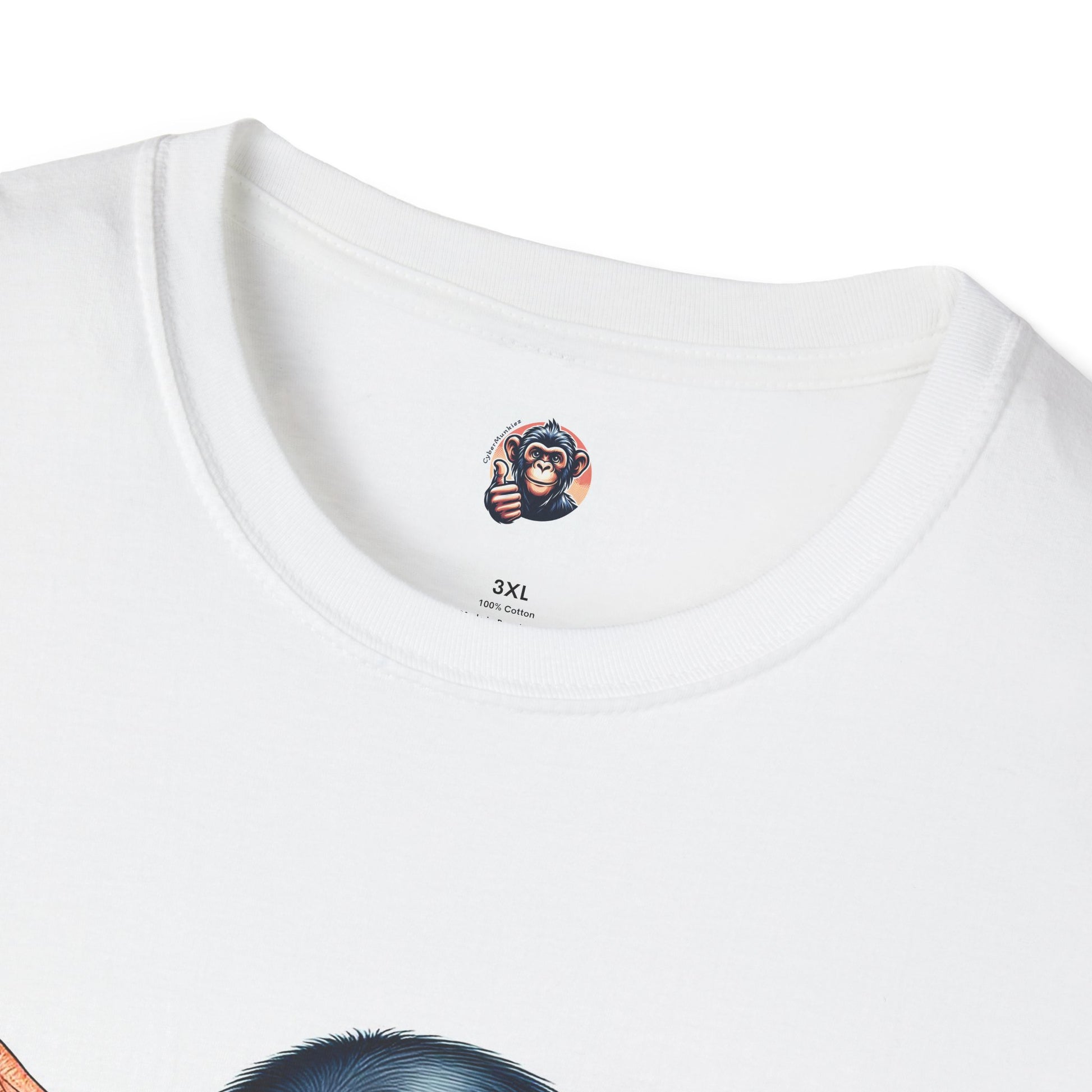 Chimp muscles man T-Shirt Printify