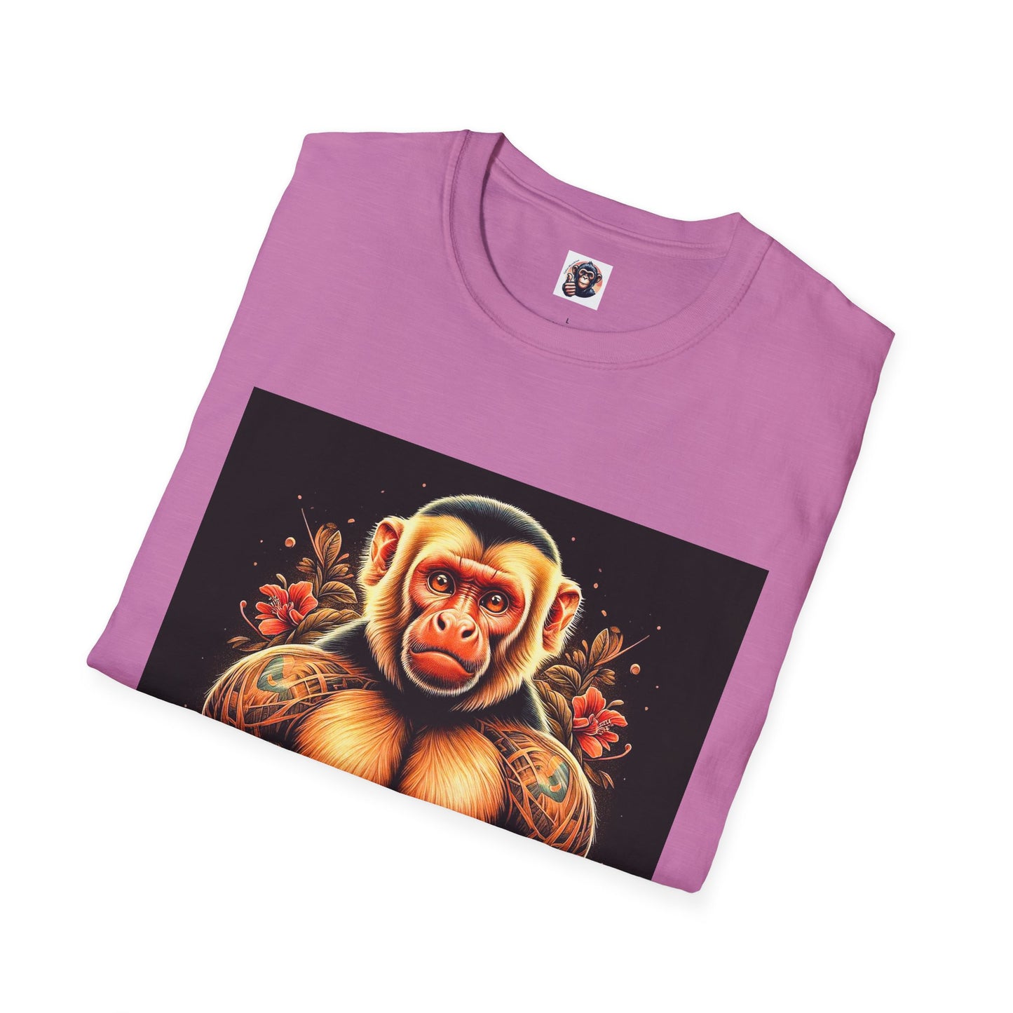 Capuchin Monkey tough muscle man shirt