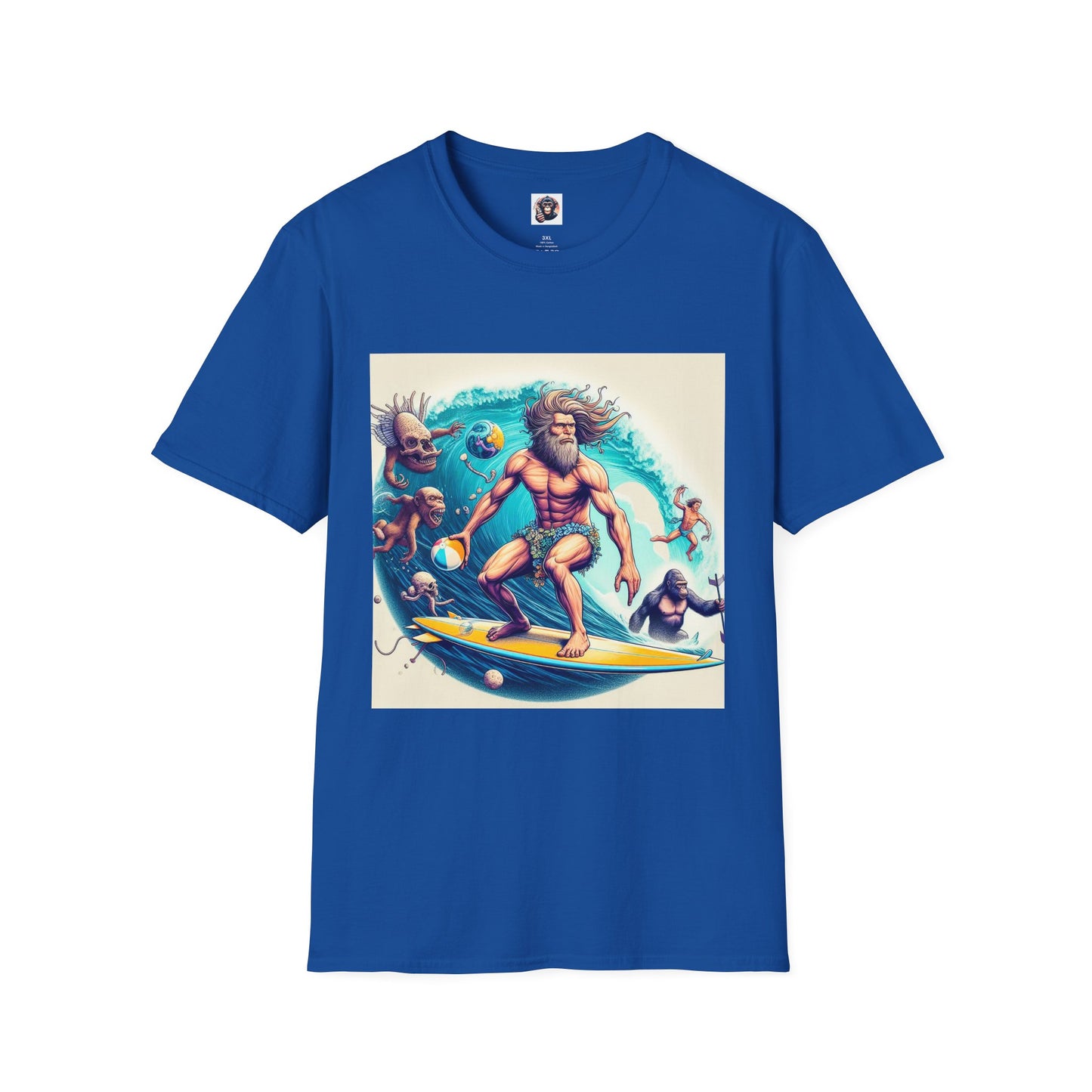 Homo Sapiens surfer T-Shirt Printify XS Royal
