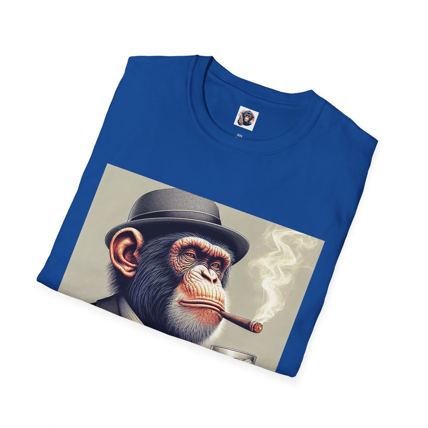Chimp smoking shirt T-Shirt Printify