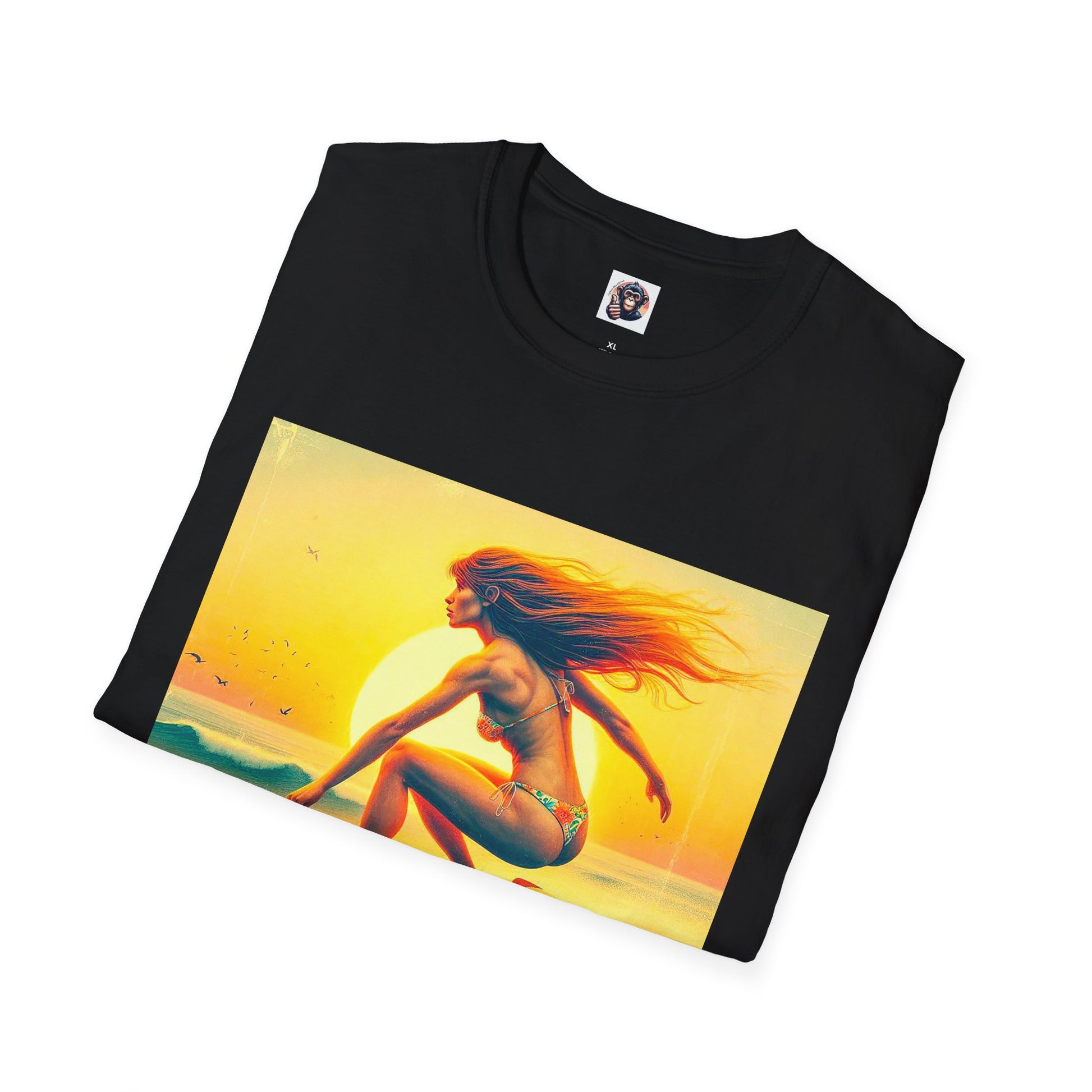 Homo Sapiens beach surfer T-Shirt Printify