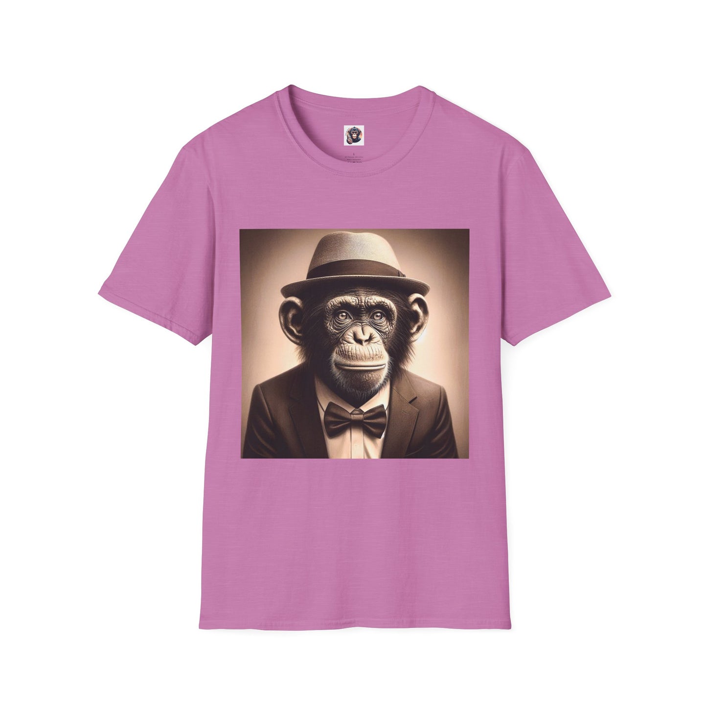 Bonobo happy guy T-Shirt Printify S Heather Radiant Orchid