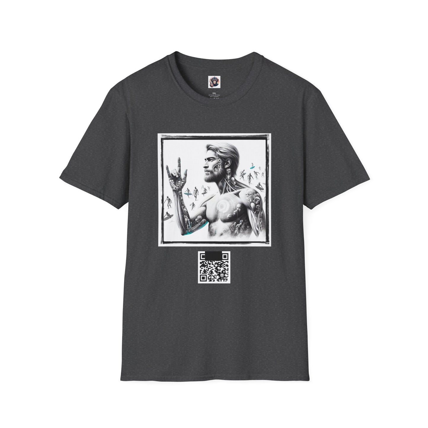 Mis·cel·la·ne·ous Designs Marketing surfs up T-Shirt Printify XS Dark Heather