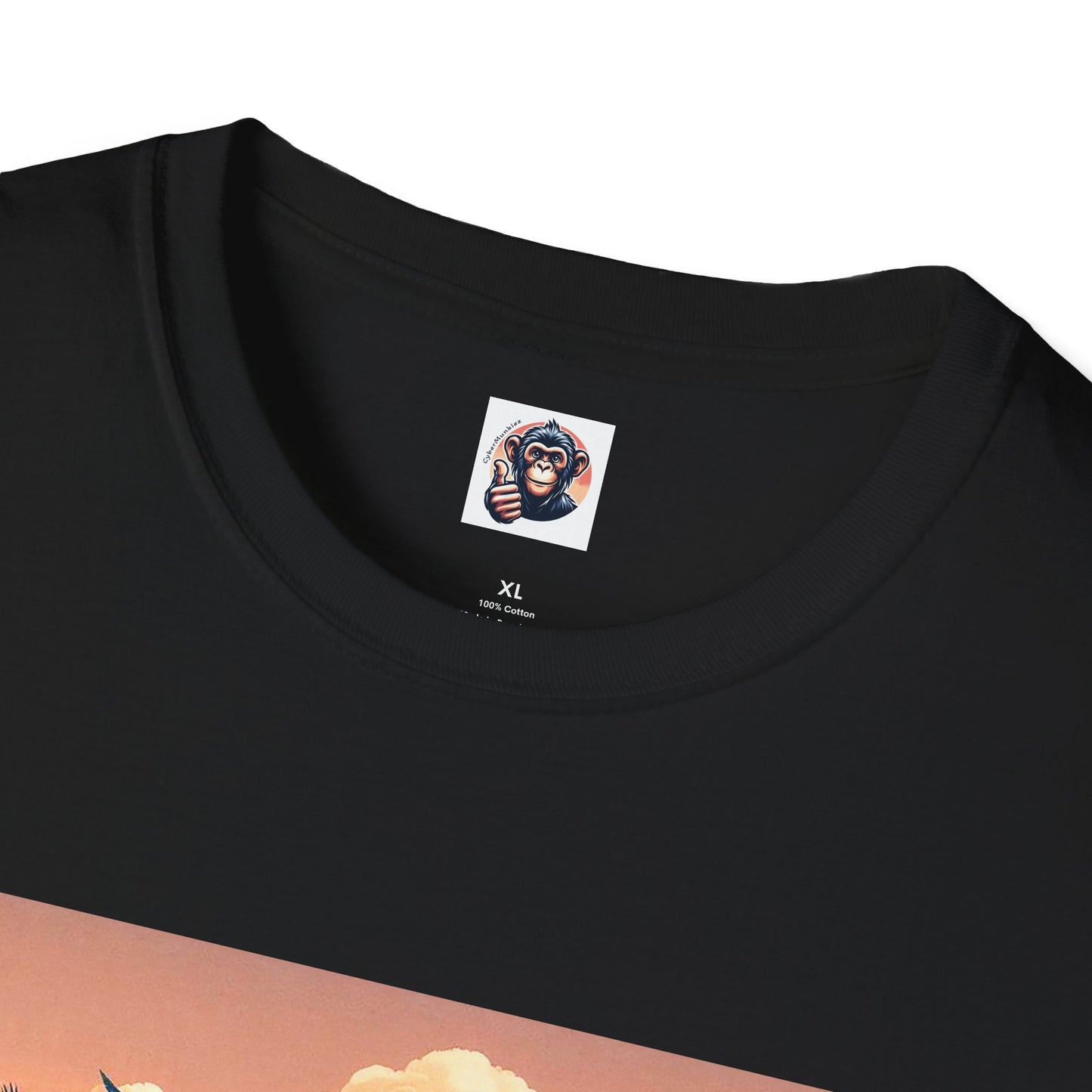 Baboon surfer dude T-Shirt Printify