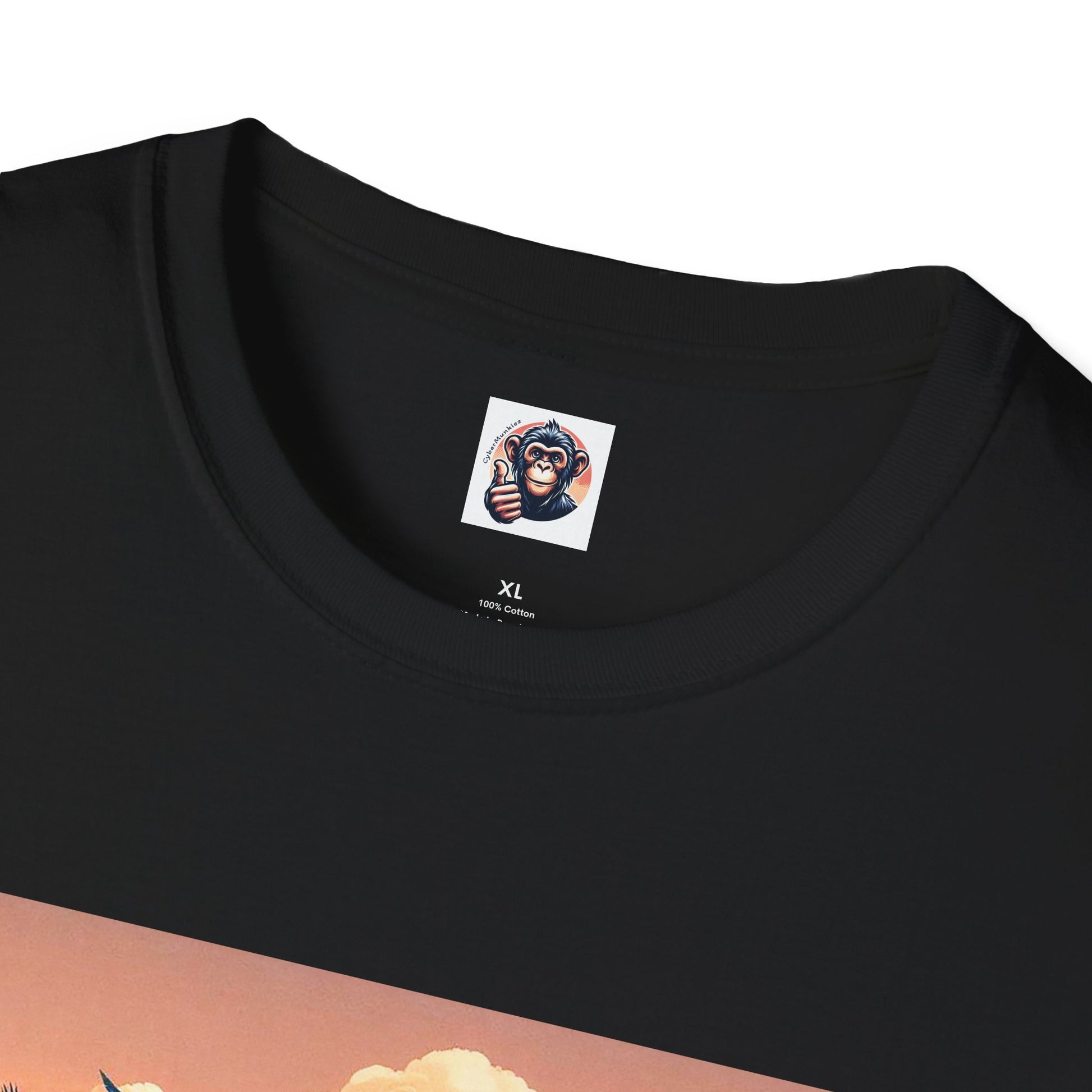 Baboon surfer dude T-Shirt Printify