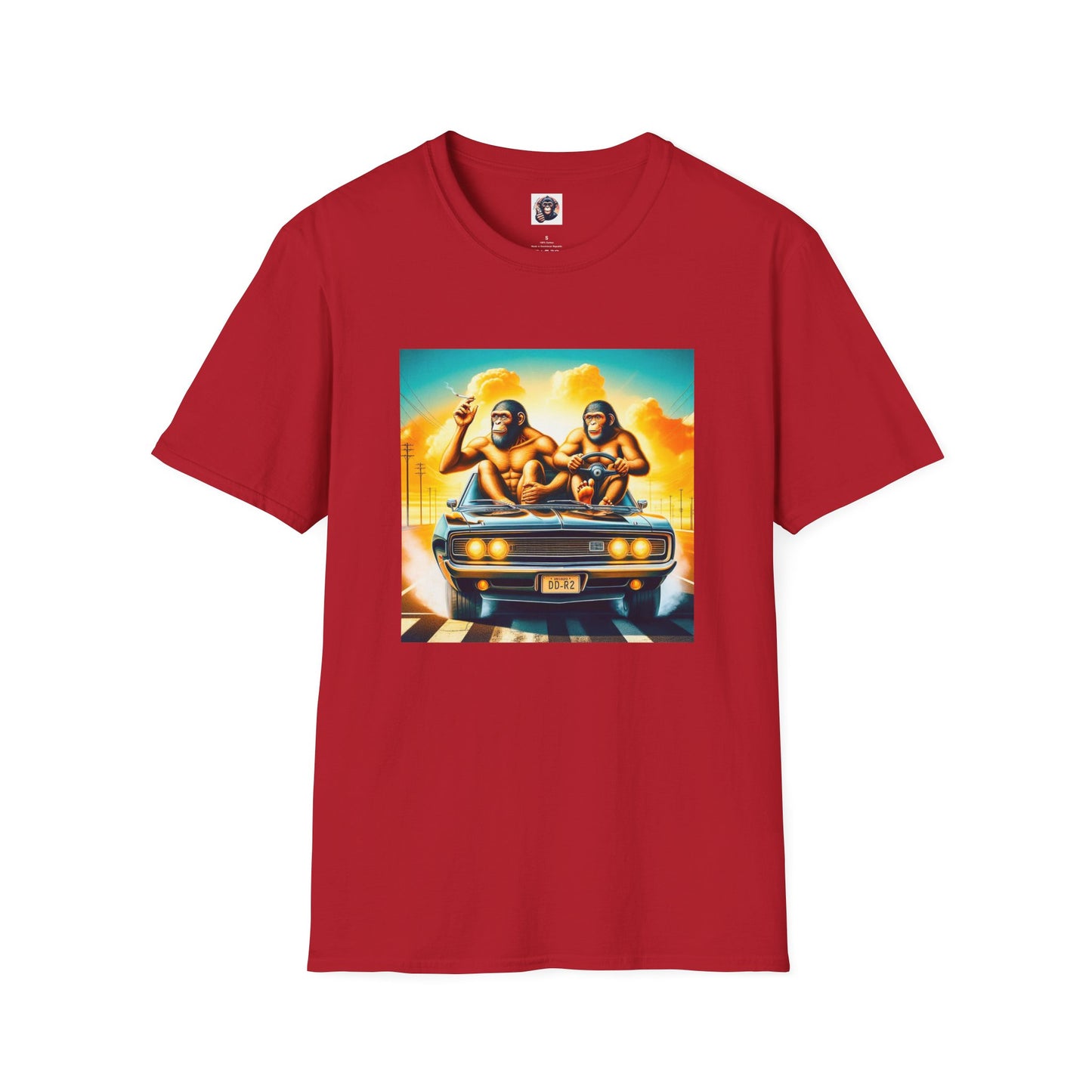 Wacky Homo Sapiens T-Shirt Printify S Cherry Red