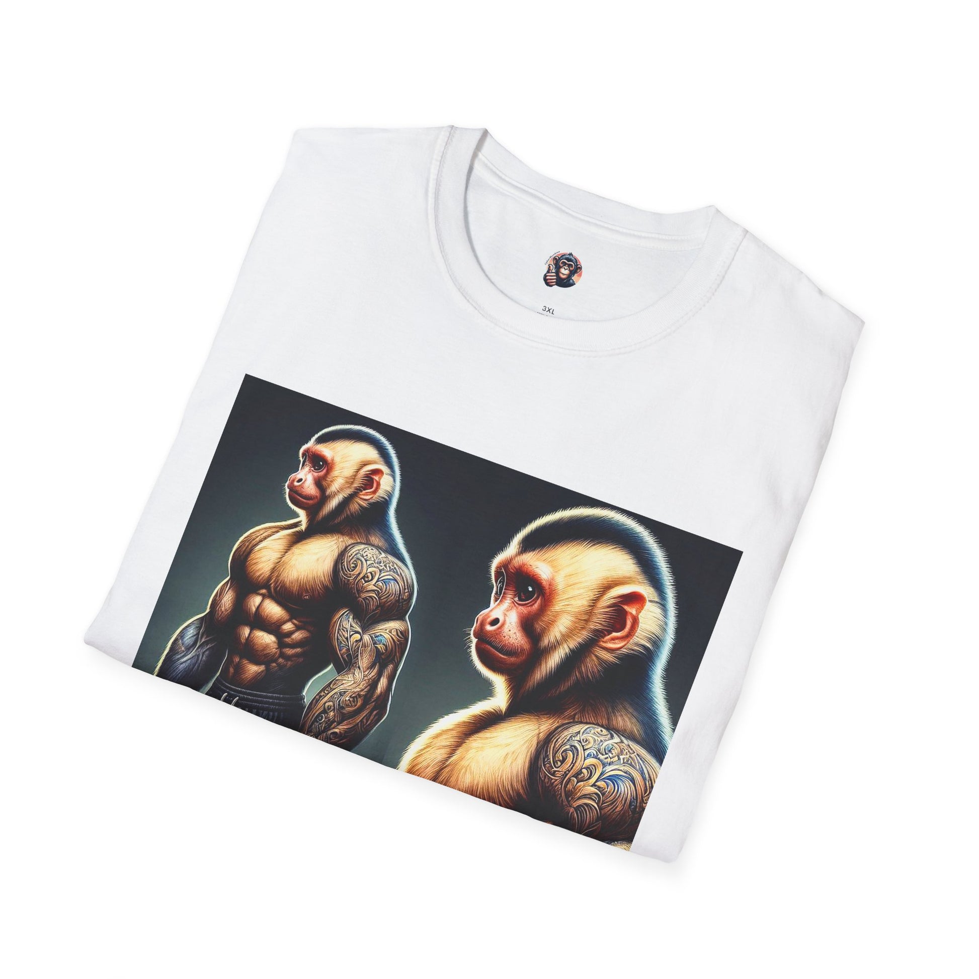 Capuchin Monkey personal trainer T-Shirt Printify