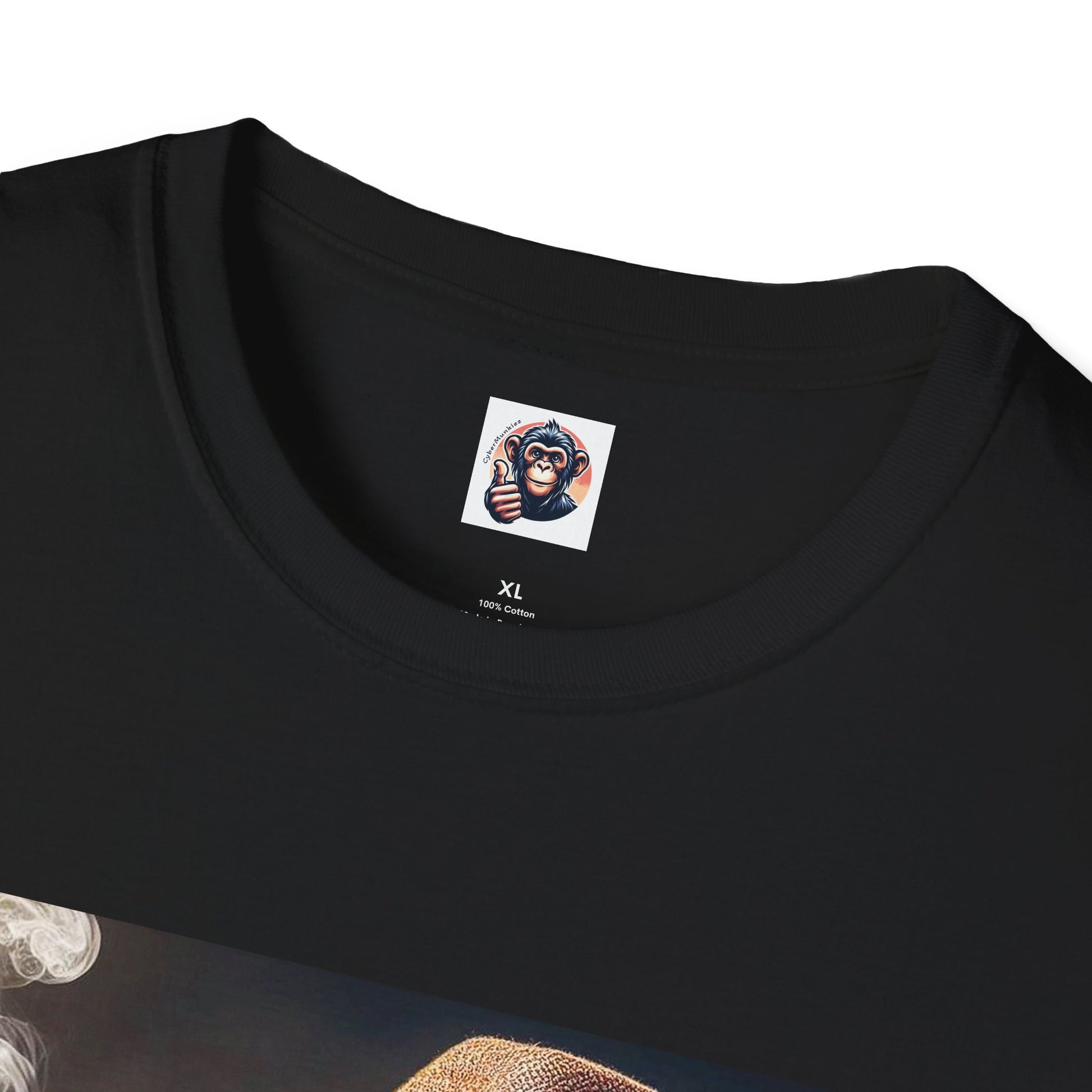 Capuchin Monkey smoking shirt T-Shirt Printify