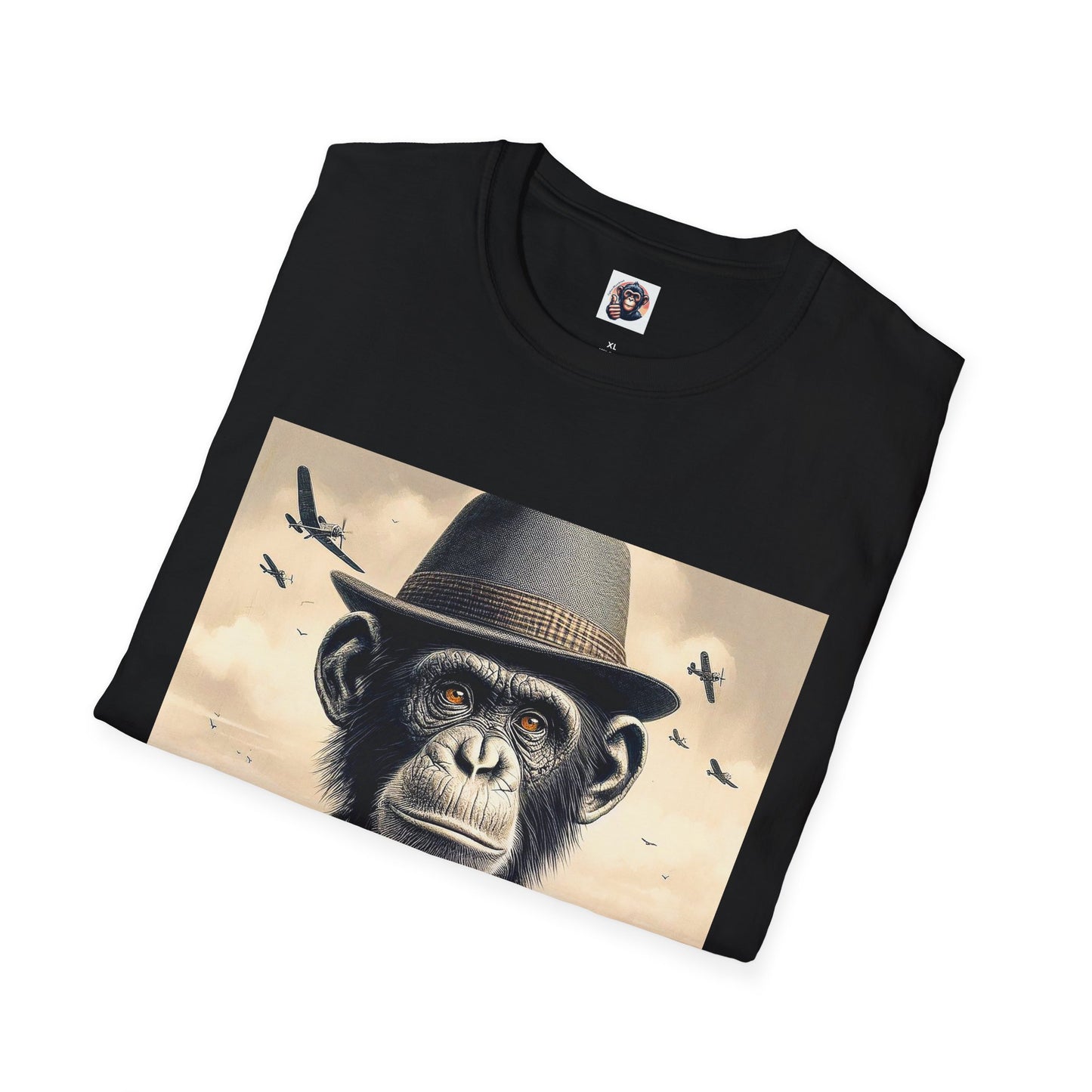 Bonobo hat and bow tie T-Shirt Printify