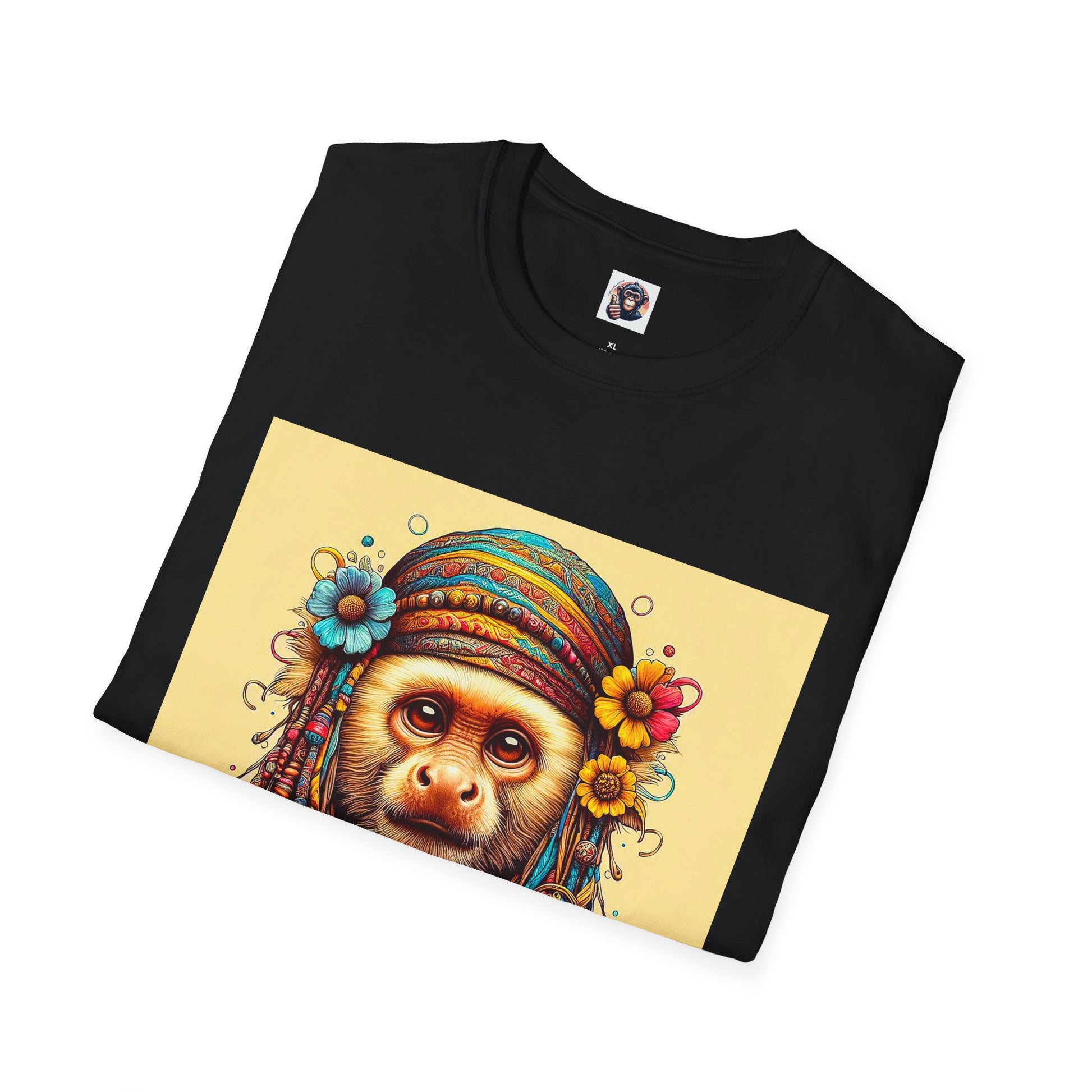 Capuchin Monkey 70s princess shirt T-Shirt Printify