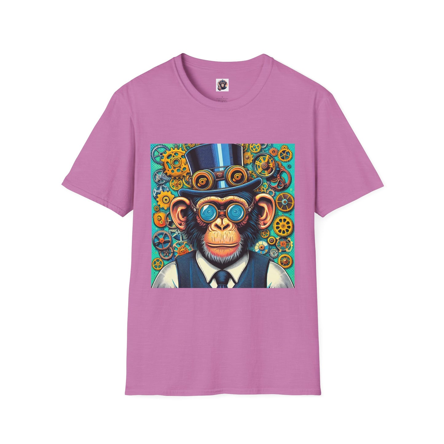 Bonobo steam punk T-Shirt Printify S Heather Radiant Orchid