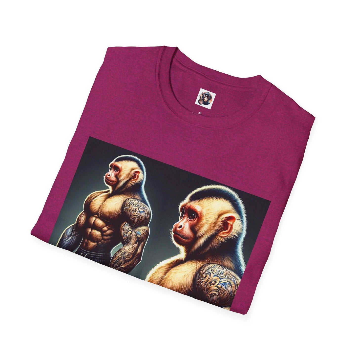 Capuchin Monkey Personal Trainer Graphic Tee For Gym Lovers And Fitness Enthusiasts by Printify