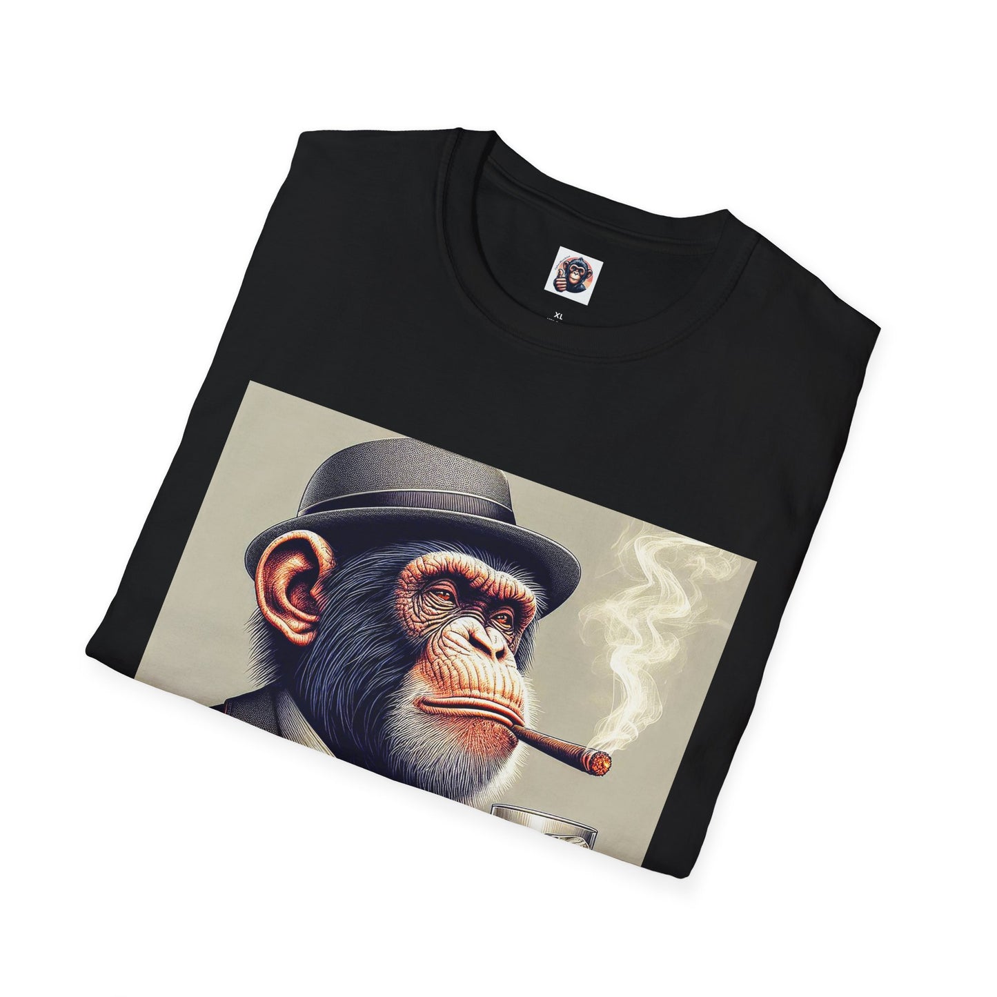 Chimp smoking shirt T-Shirt Printify