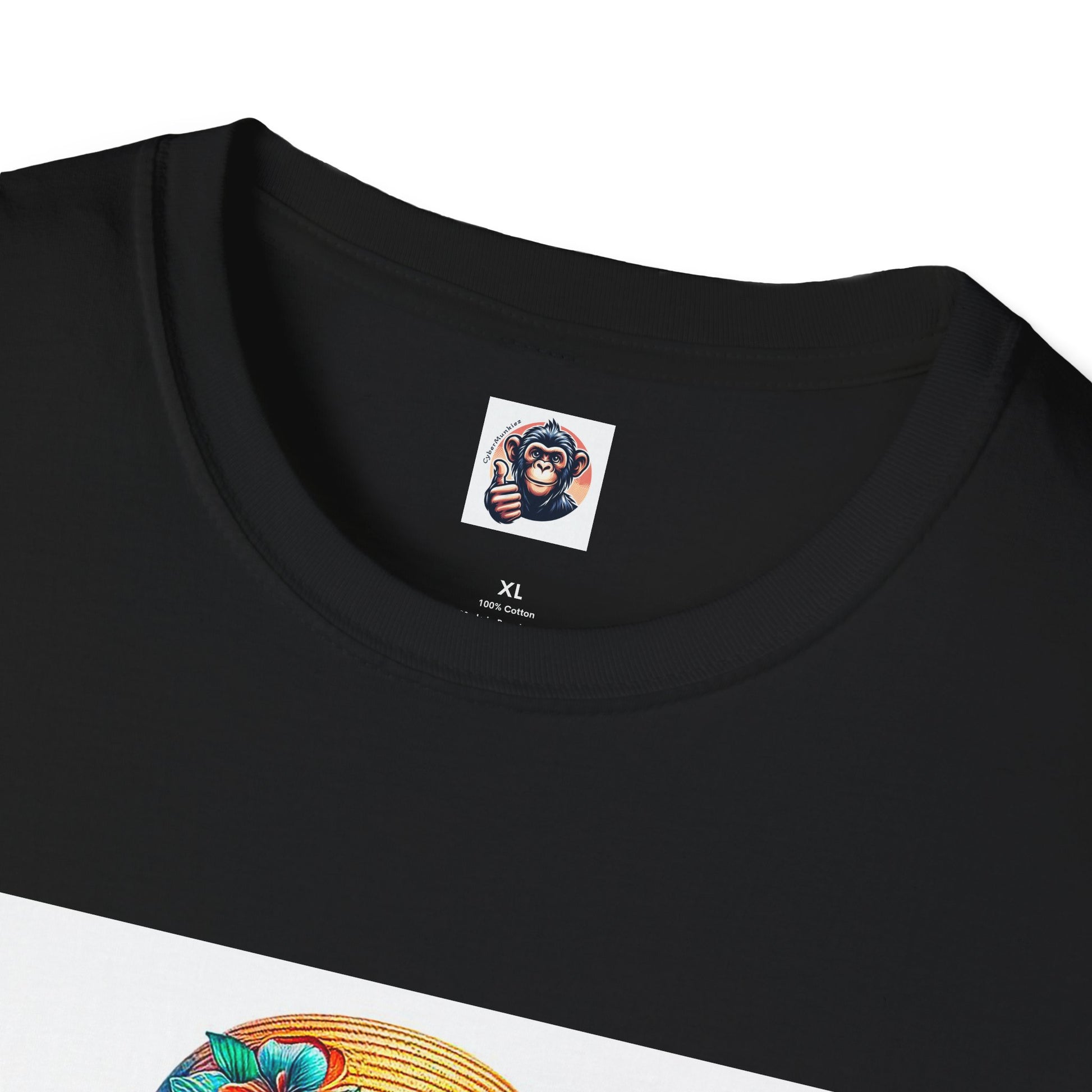 Capuchin Monkey beach surfer T-Shirt Printify