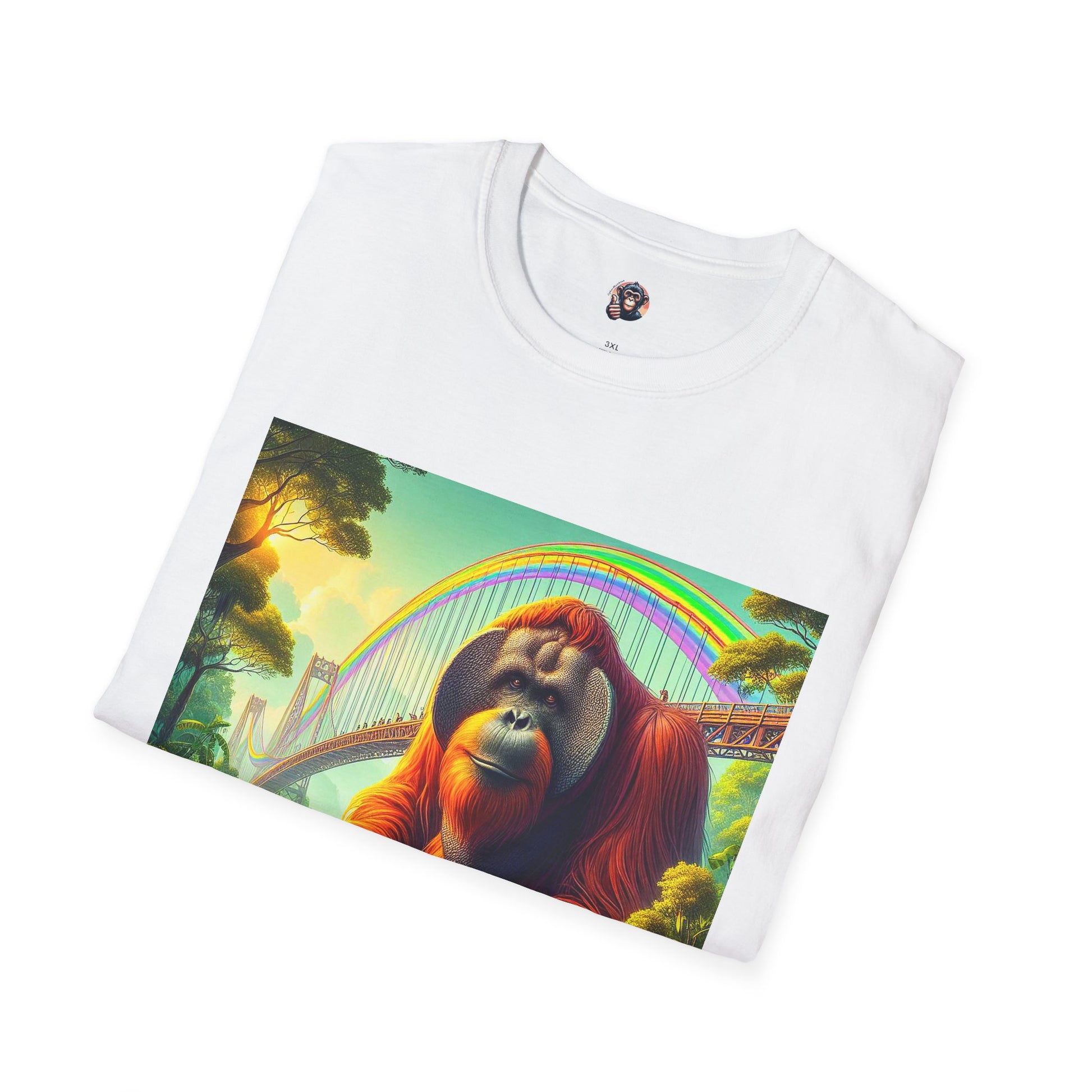 Orangutans rainbow bridge T-Shirt Printify