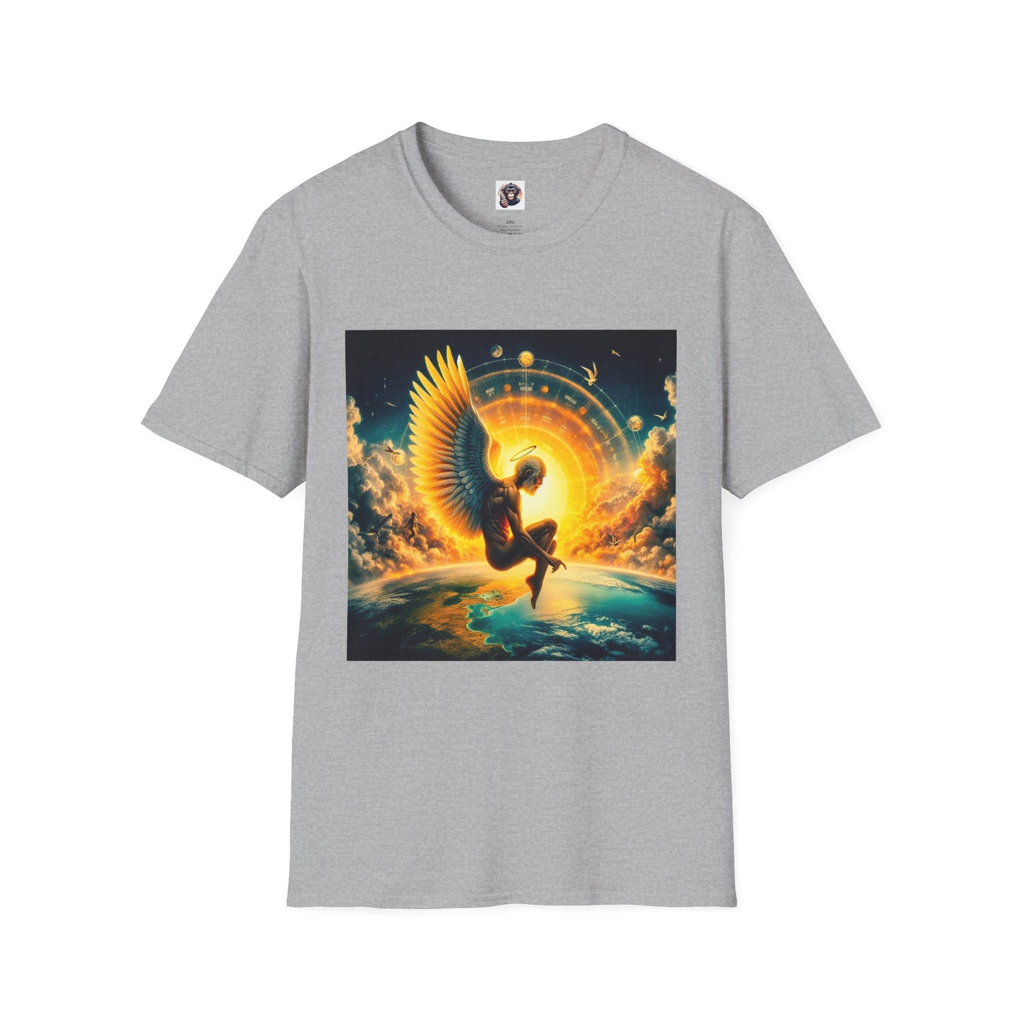 Homo Sapiens Angel T-Shirt Printify XS Sport Grey