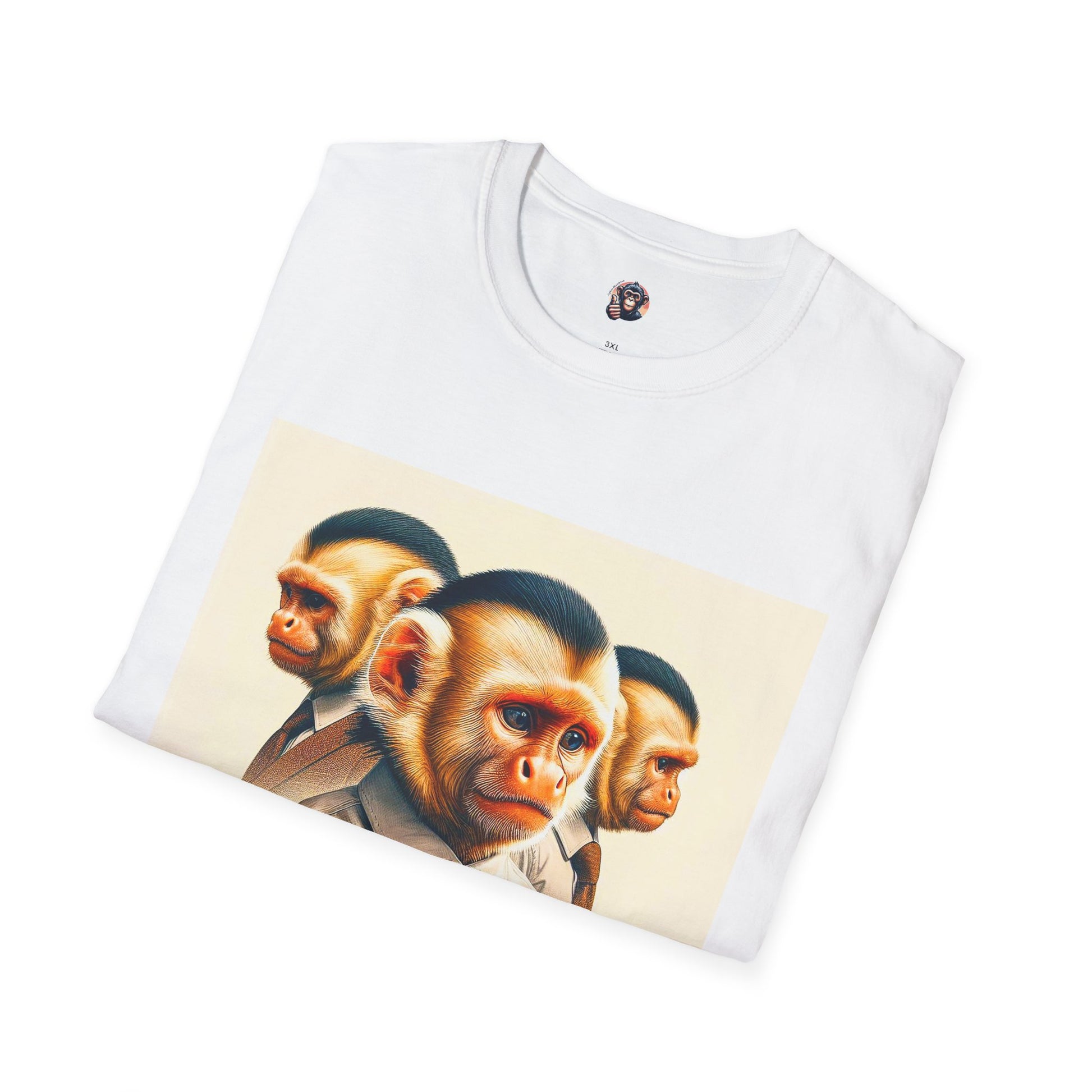 Capuchin Monkey business men T-Shirt Printify