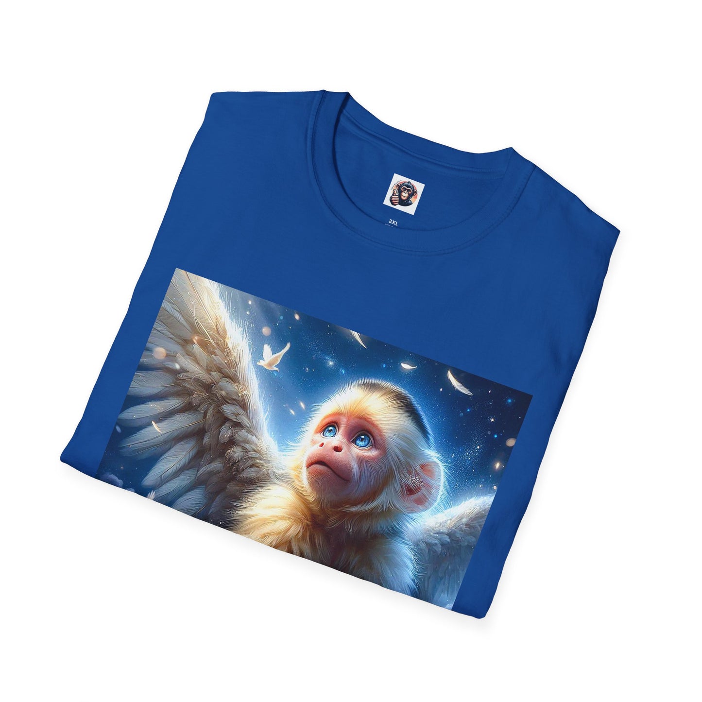 Capuchin Monkey Angel wings T-Shirt Printify