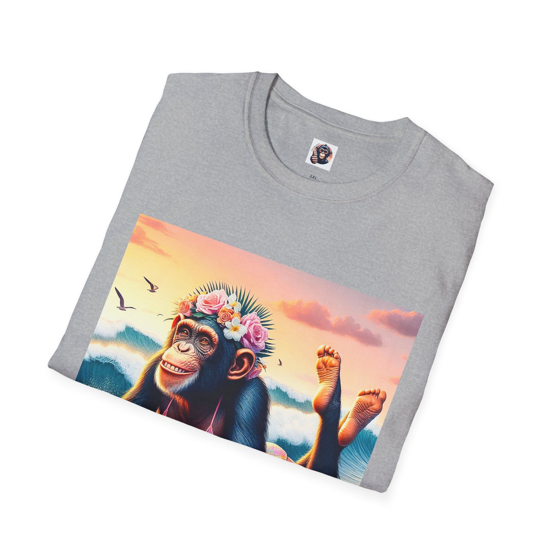 Bonobo surfer queen T-Shirt Printify