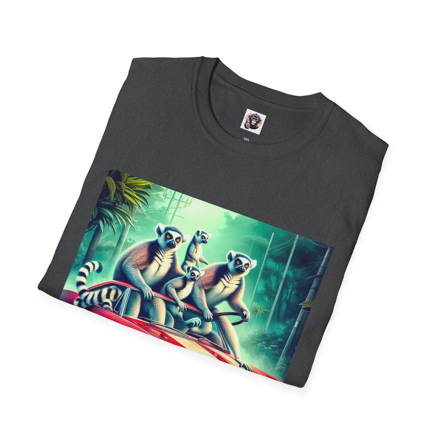 Wacky Lemurs crazy drivers T-Shirt Printify