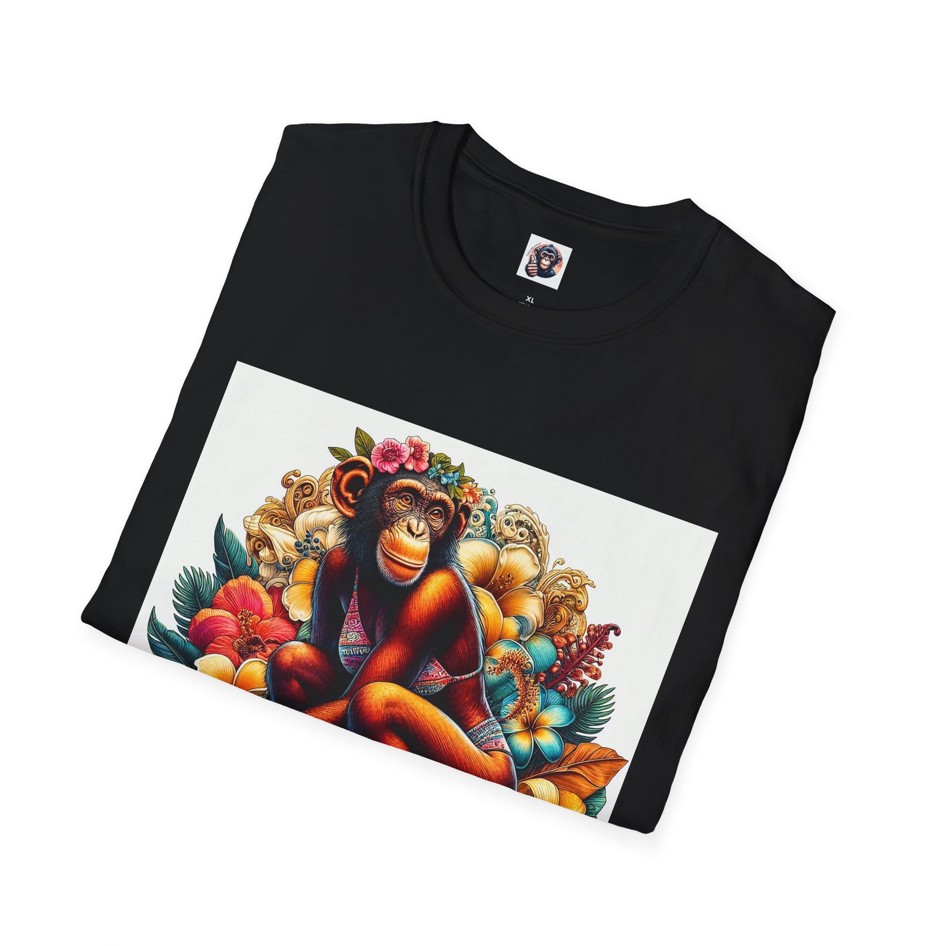 Bonobo surfer queen T-Shirt Printify