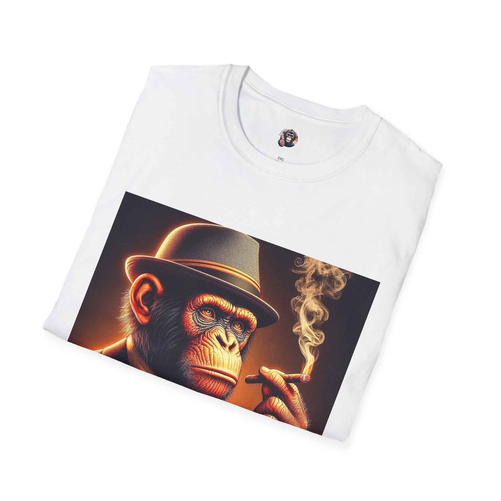 Bonobo whiskey anf cigars T-Shirt Printify
