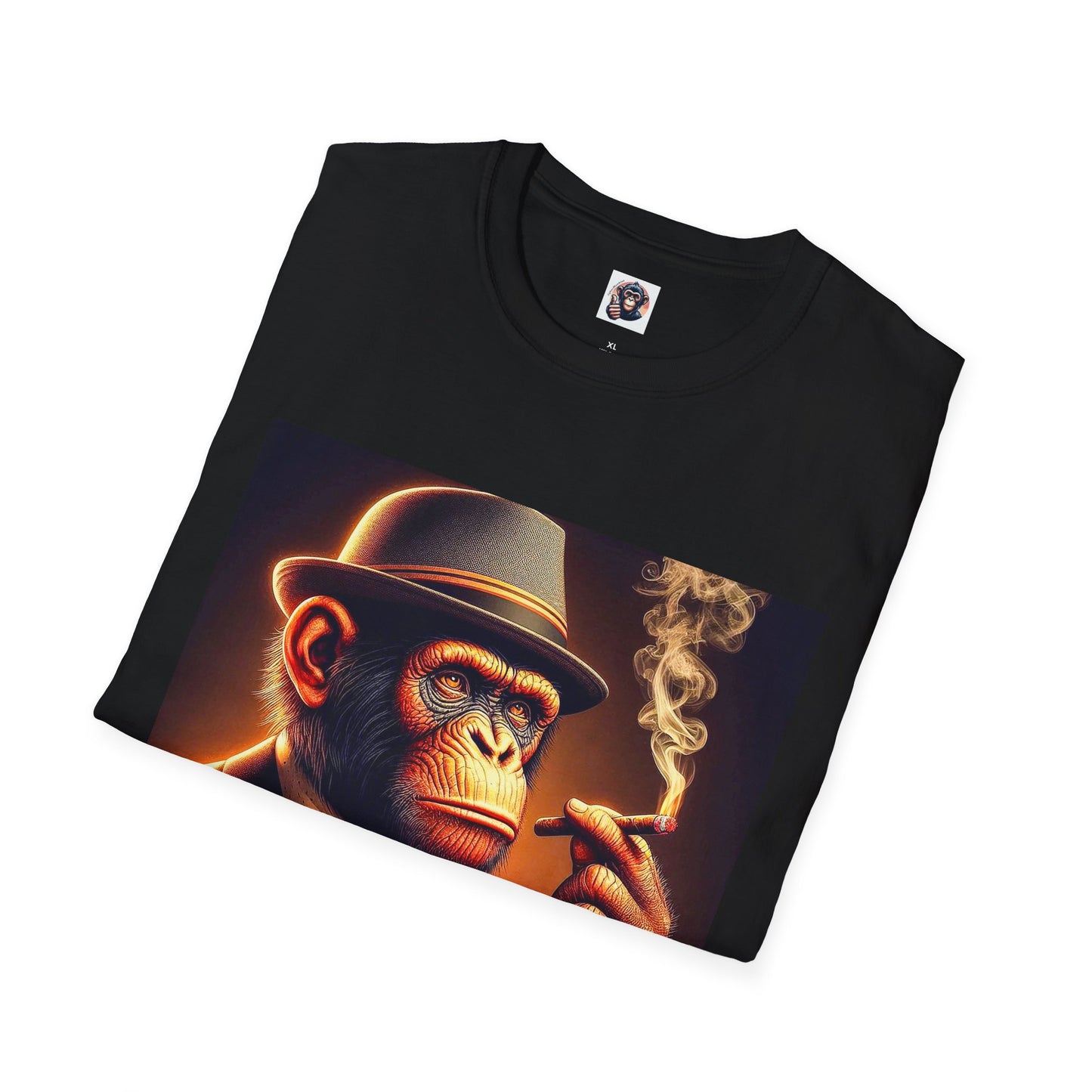 Bonobo whiskey anf cigars T-Shirt Printify