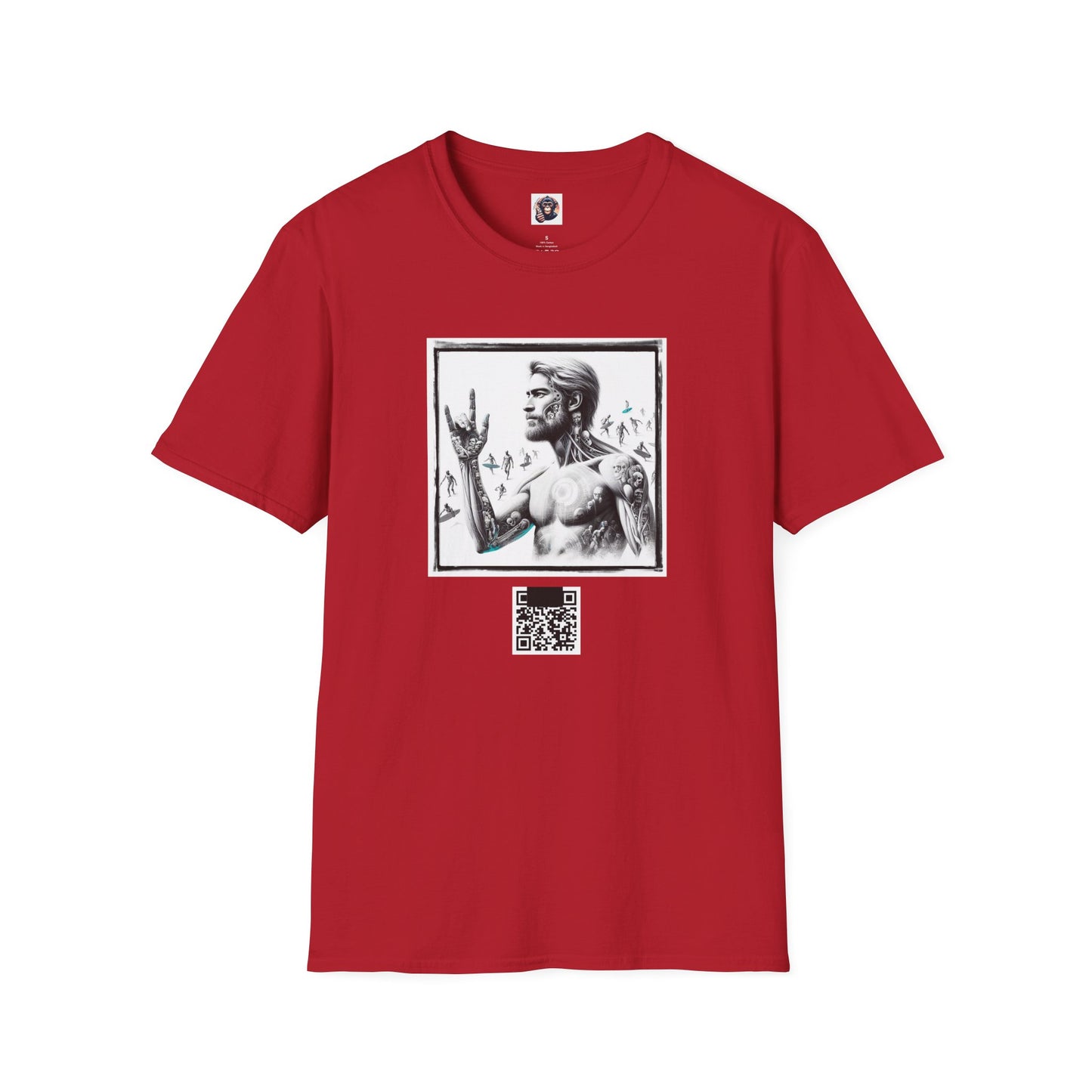 Mis·cel·la·ne·ous Designs Marketing surfs up T-Shirt Printify S Cherry Red