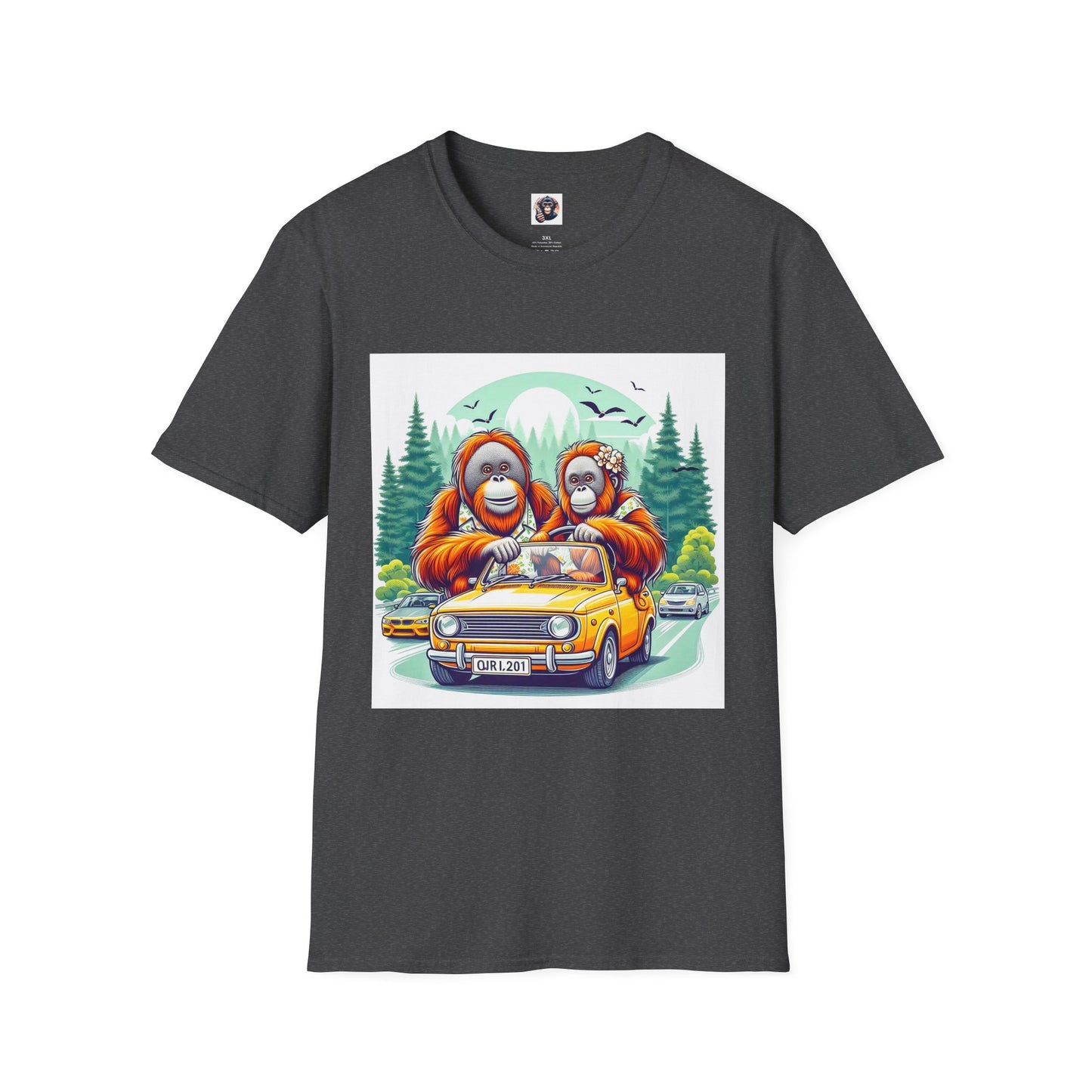 Orangutans T-Shirt Printify XS Dark Heather