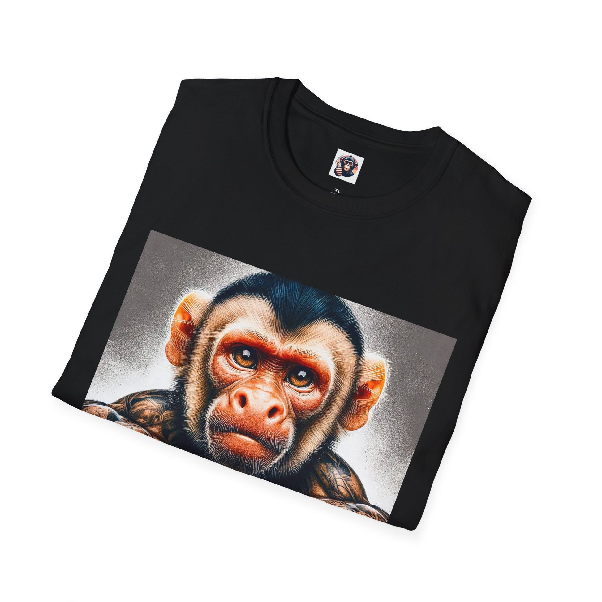 Capuchin Monkey rough muscles T-Shirt Printify
