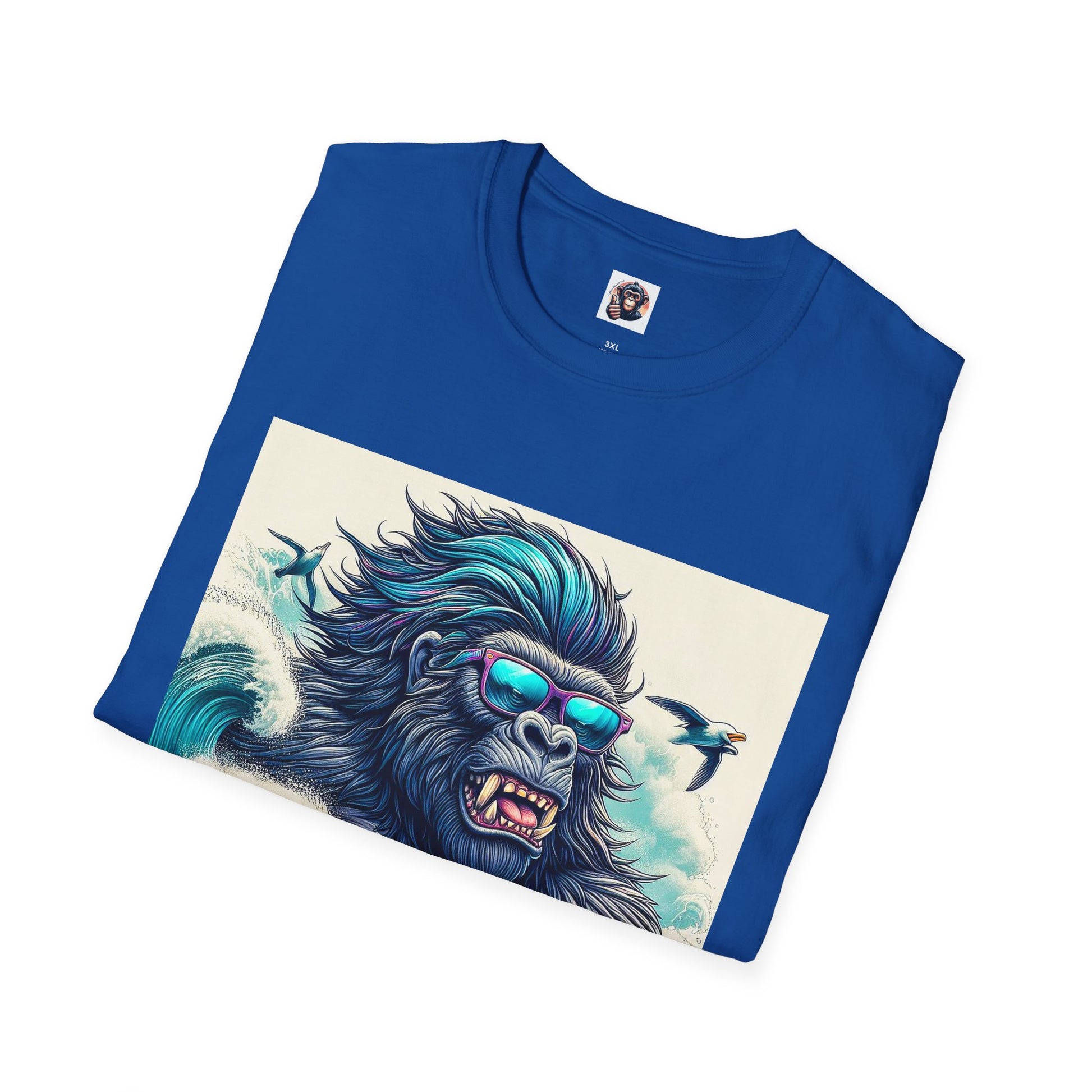 Gorilla surfer dude T-Shirt Printify