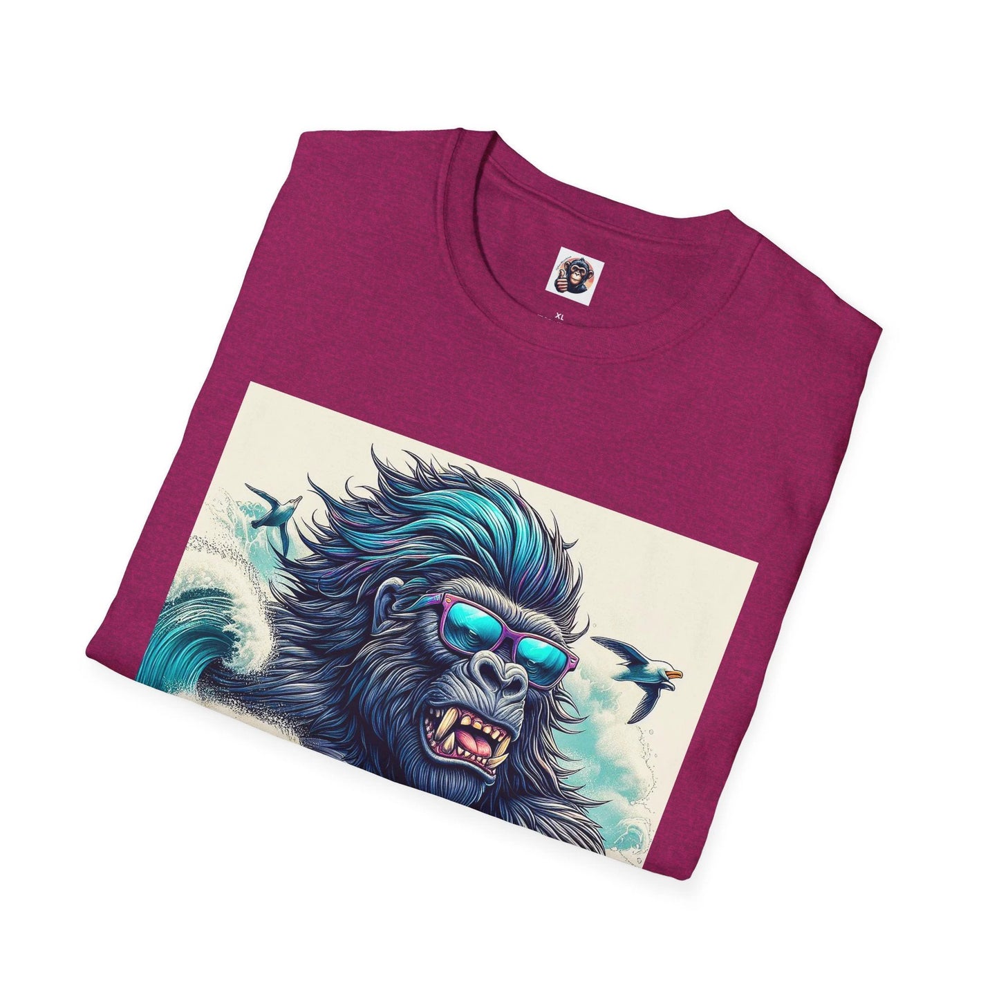 Gorilla surfer dude by Printify