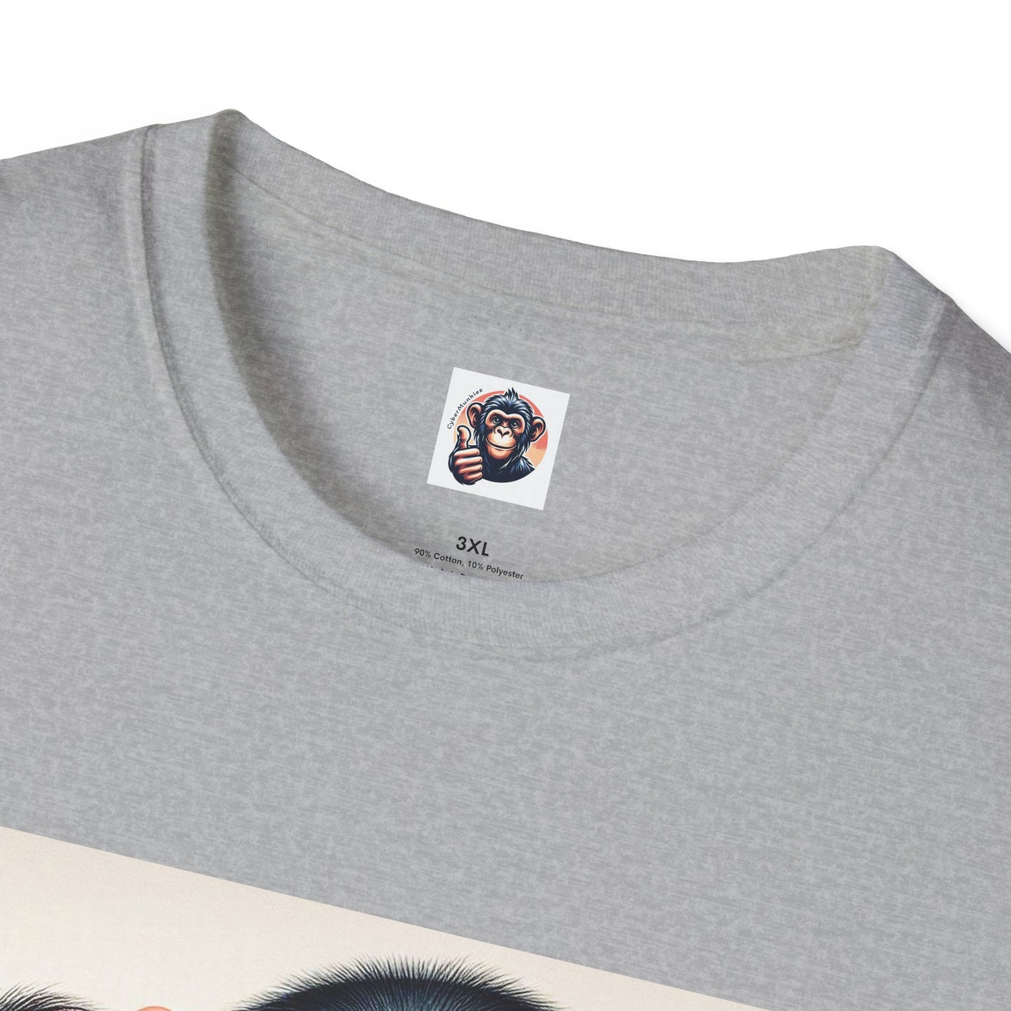 Bonobo muscles man T-Shirt Printify