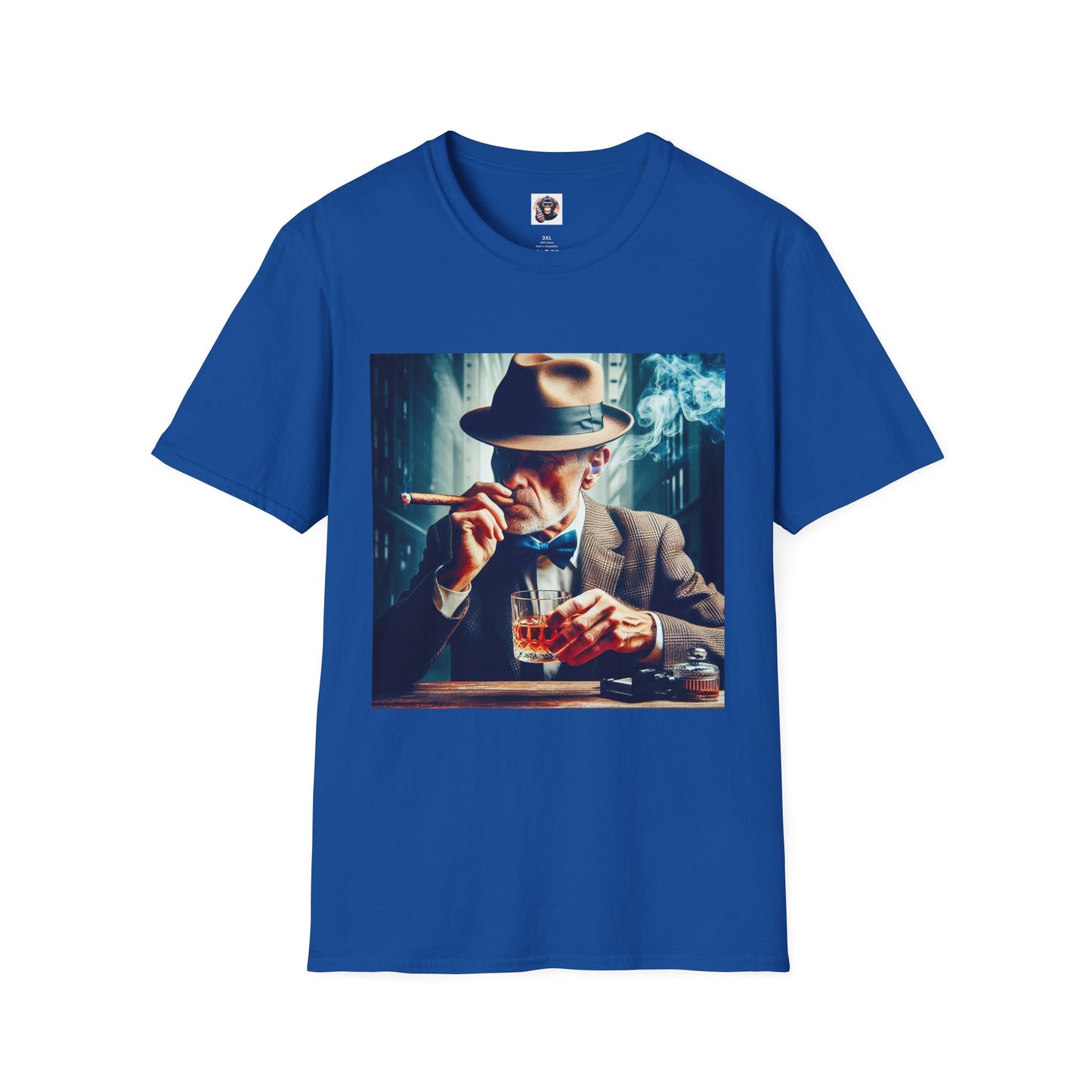 Homo Sapiens smoking T-Shirt Printify XS Royal