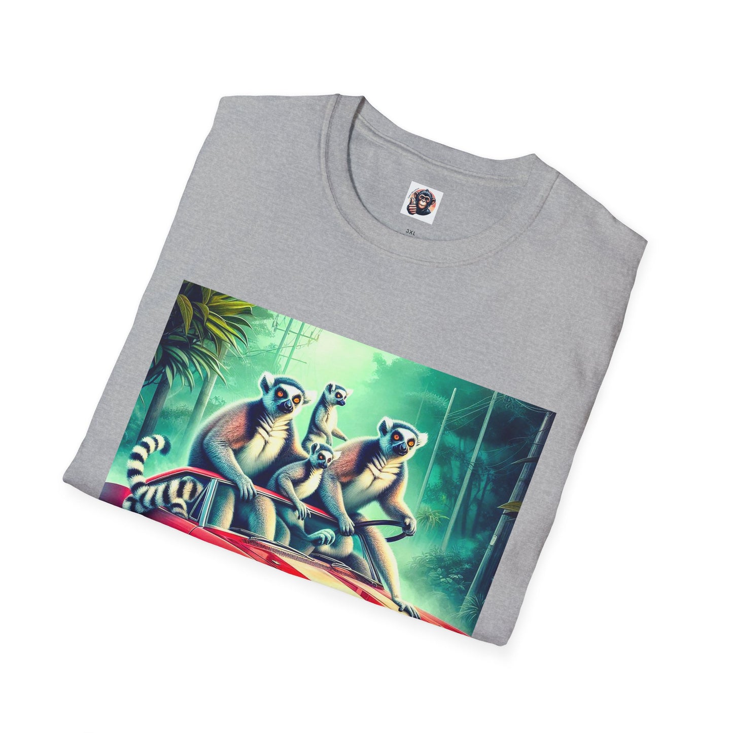 Wacky Lemurs crazy drivers T-Shirt Printify