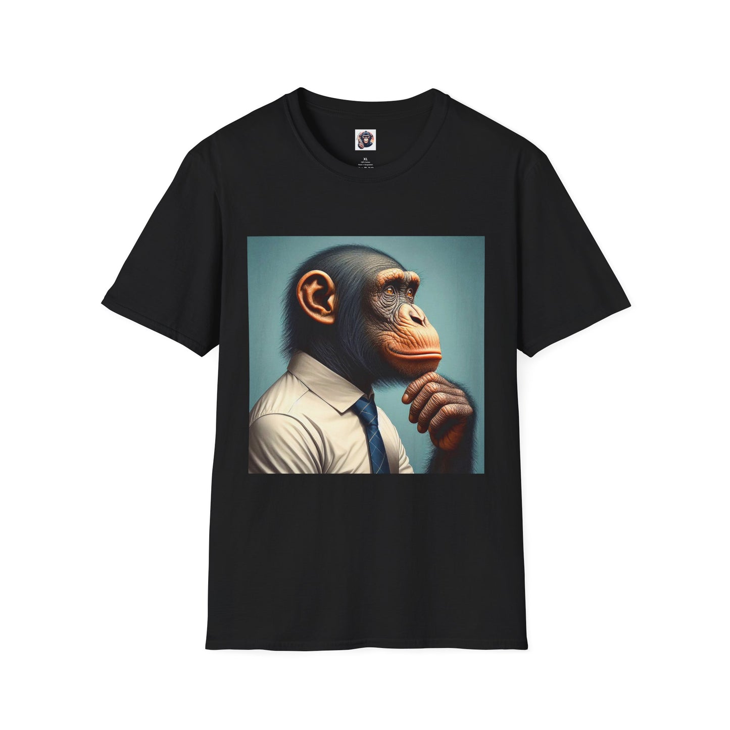 Bonobo business man T-Shirt Printify XS Black