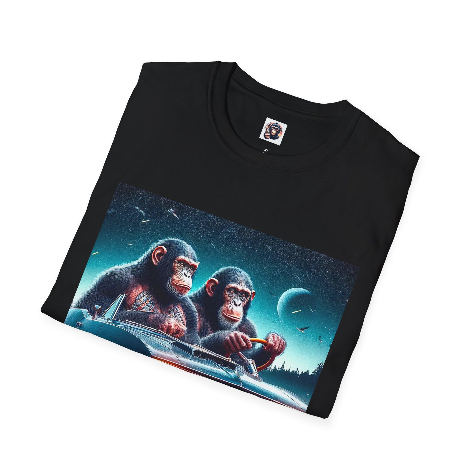Wacky Bonobo friends driving T-Shirt Printify
