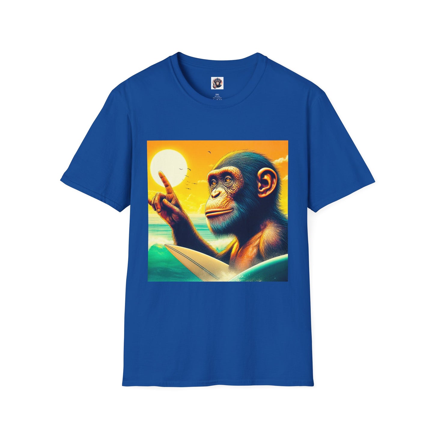 Bonobo ocean beauty T-Shirt Printify XS Royal