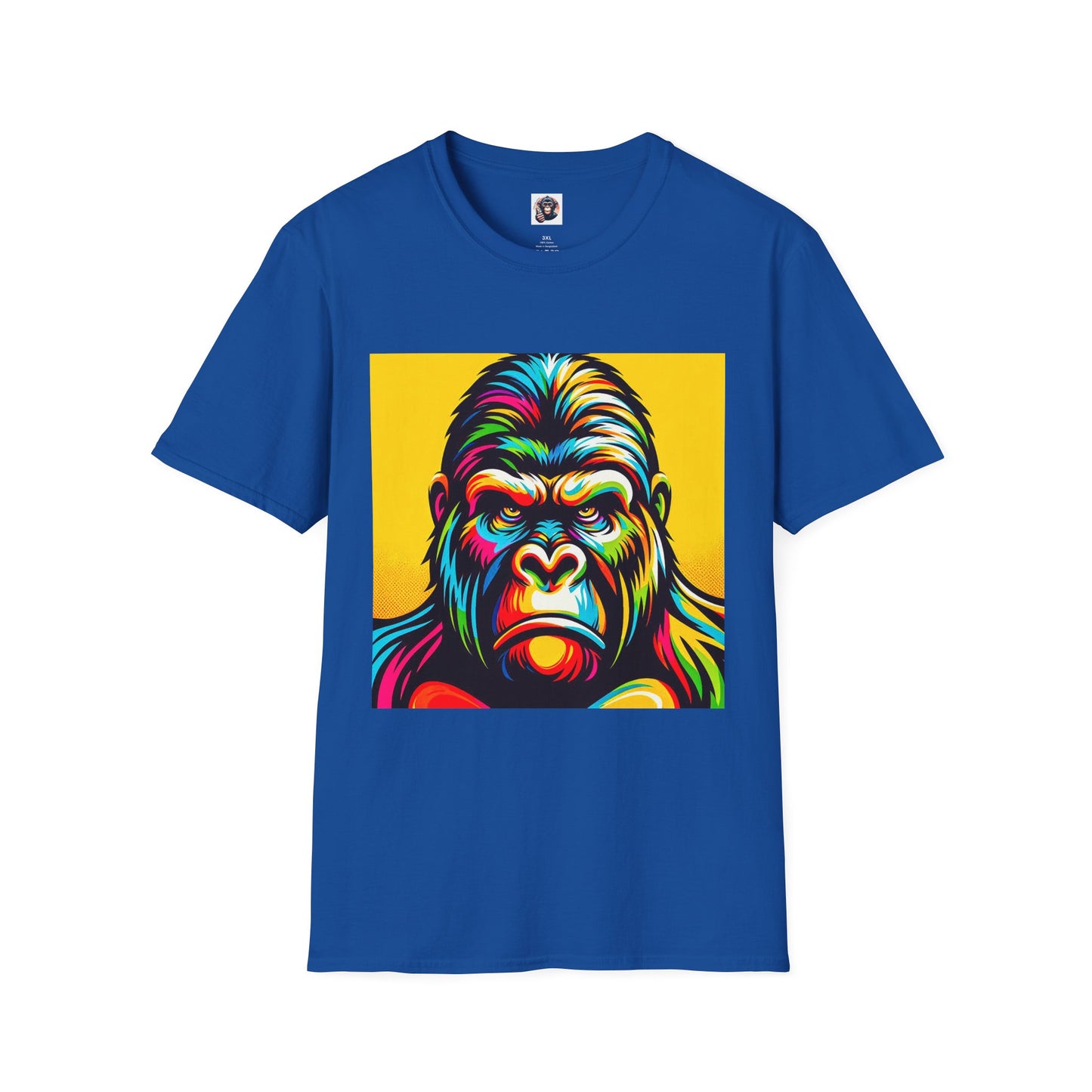 Gorilla tough guy T-Shirt Printify XS Royal