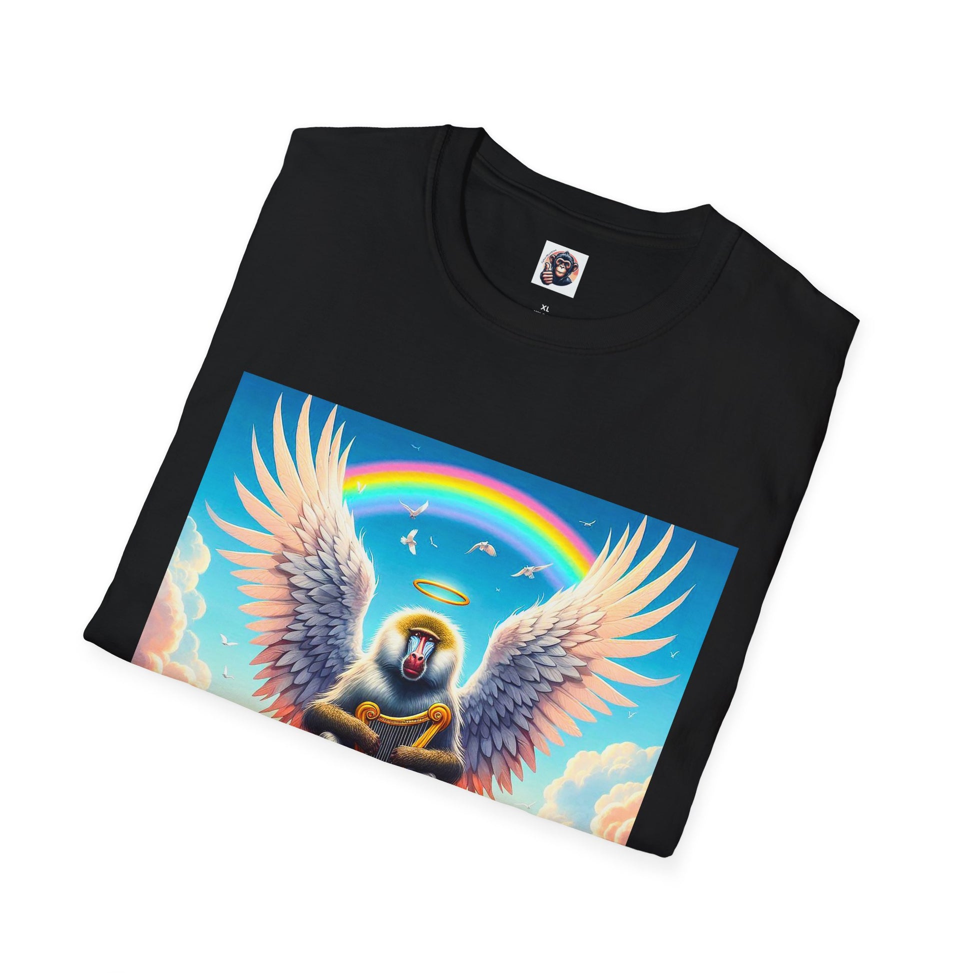 Baboon Angel wings T-Shirt Printify