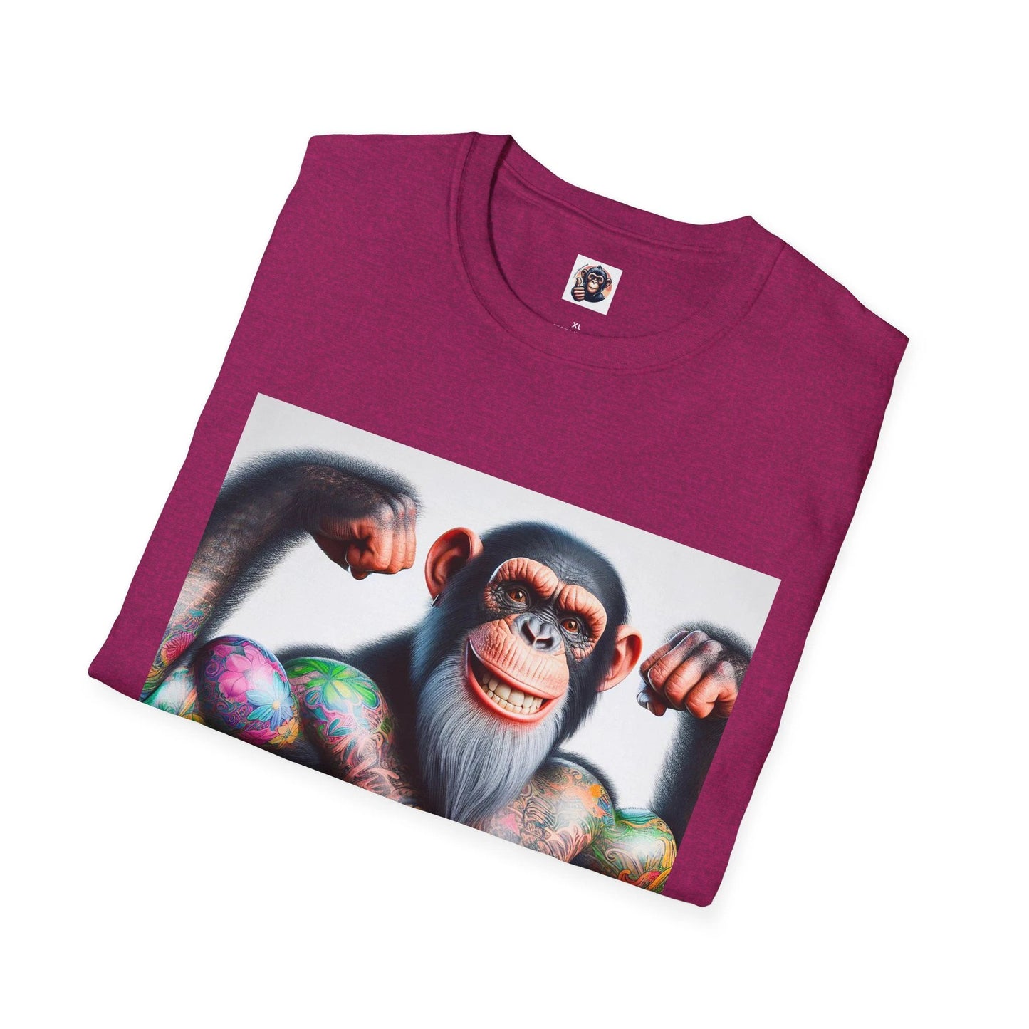 Chimp muscle man shirt by Printify