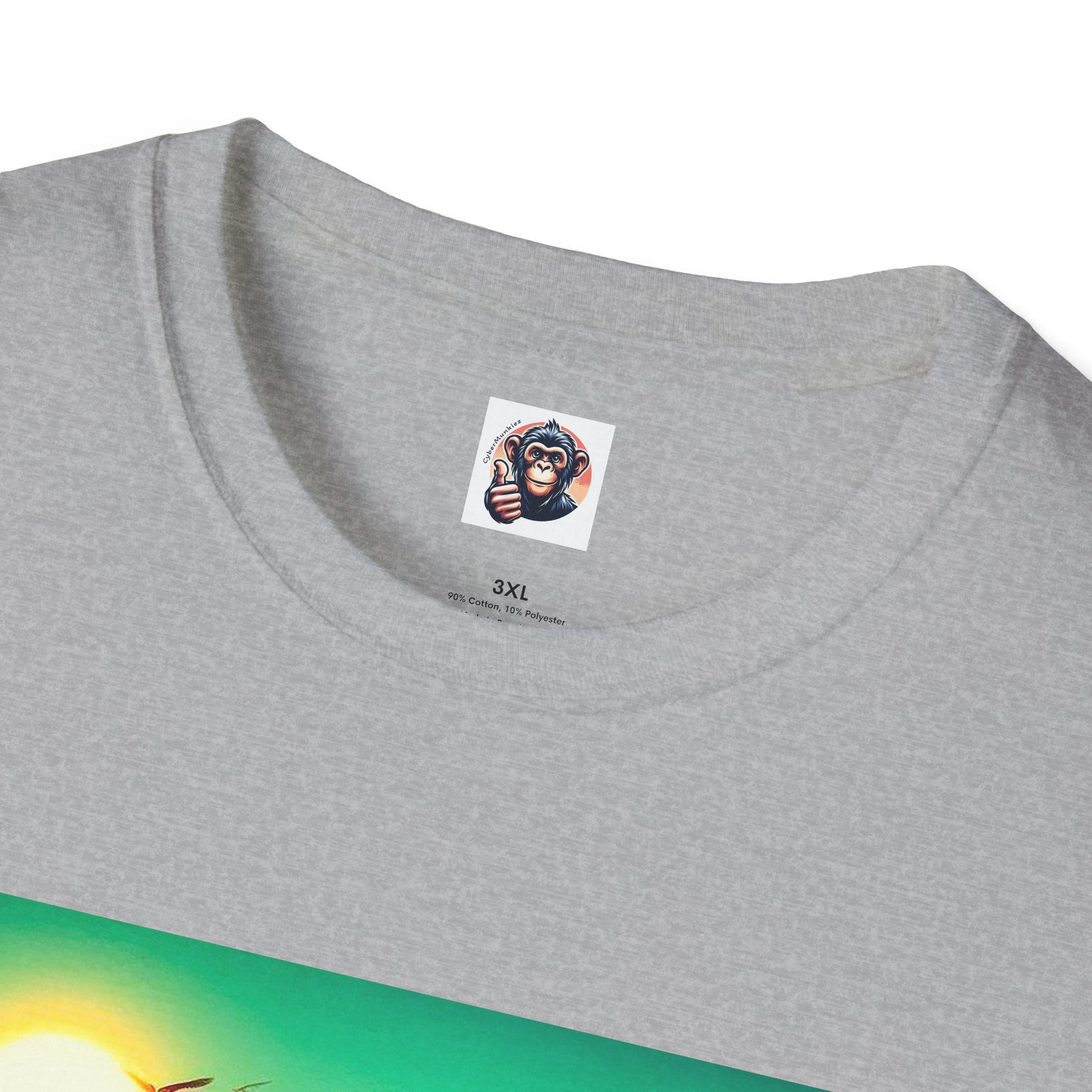 Chimp surfing dude T-Shirt Printify