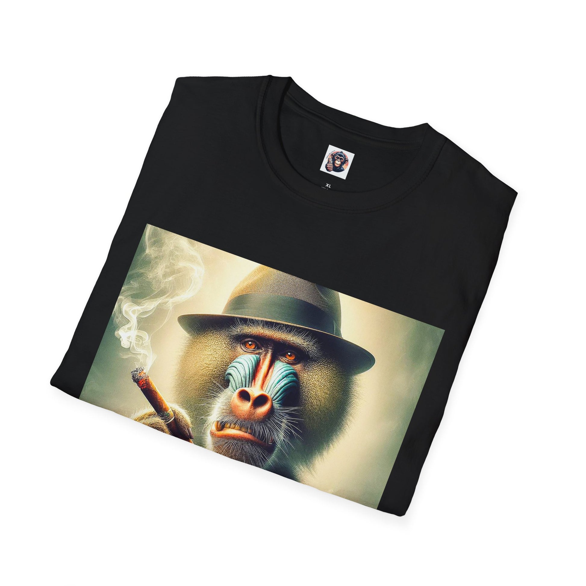 Baboon whiskey and cigars T-Shirt Printify