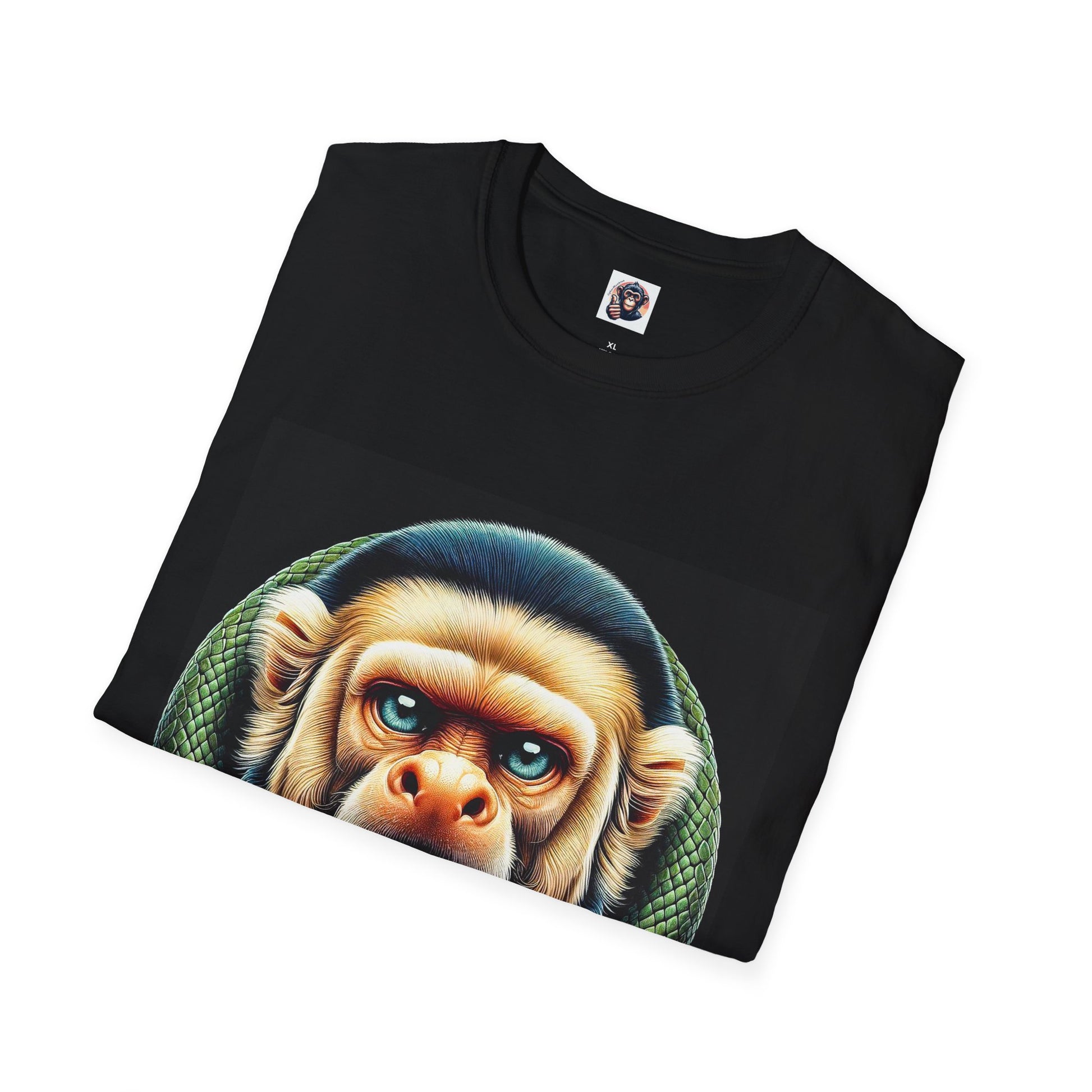 Capuchin Monkey snake man shirt T-Shirt Printify