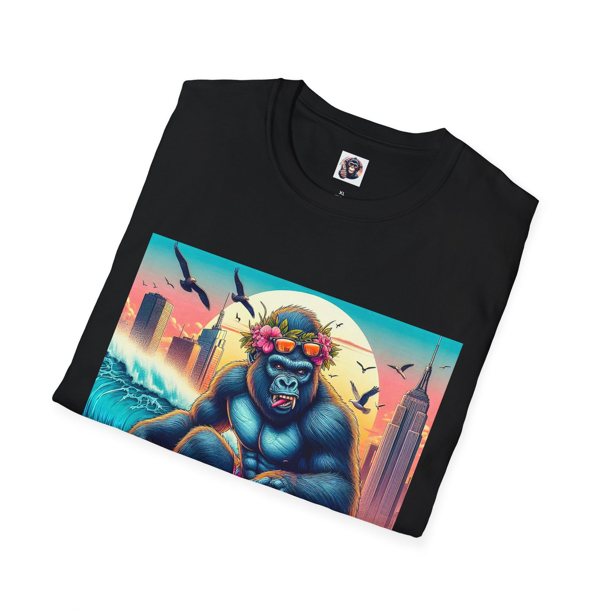 Gorilla pretty surfer T-Shirt Printify