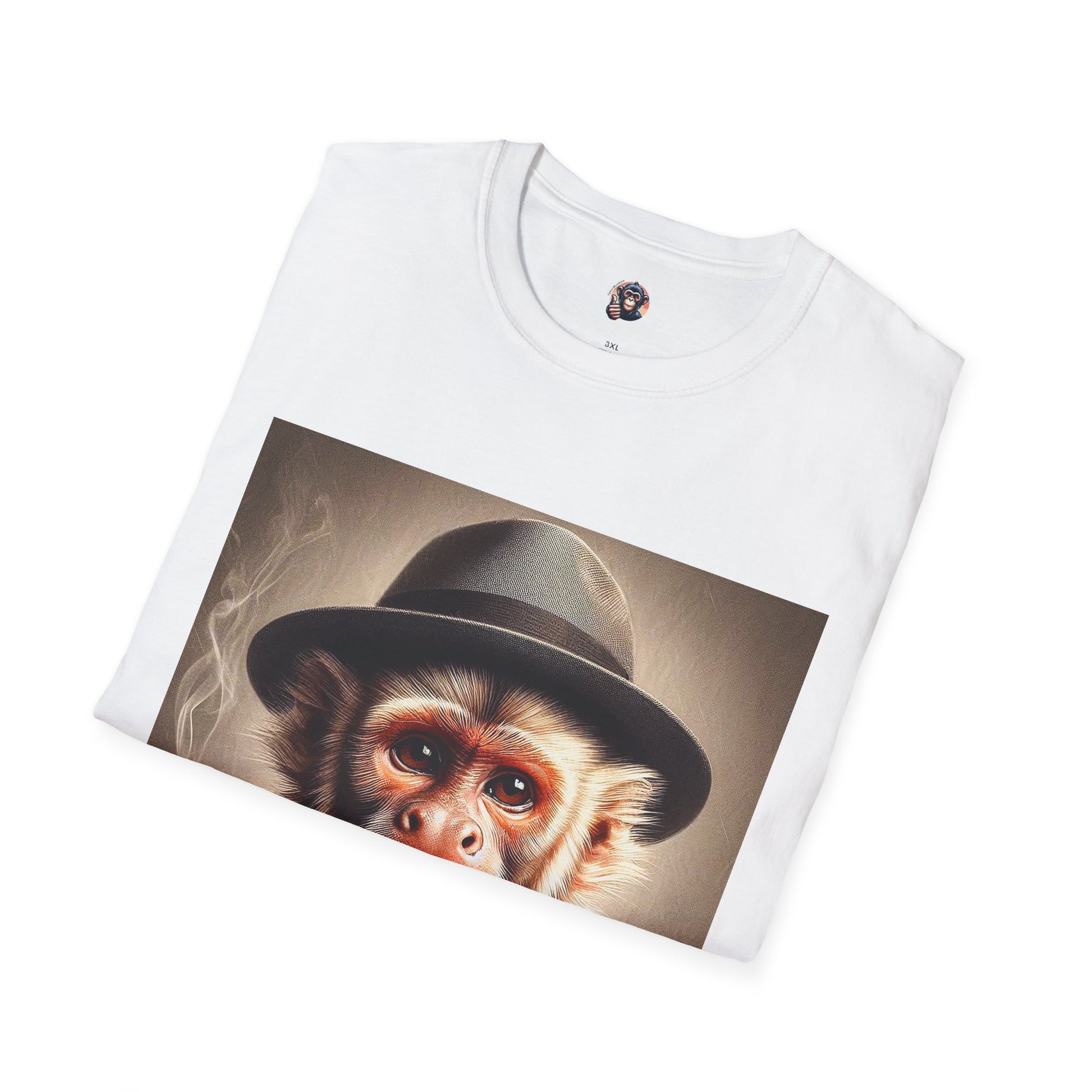 Capuchin Monkey suit and tie shirt T-Shirt Printify