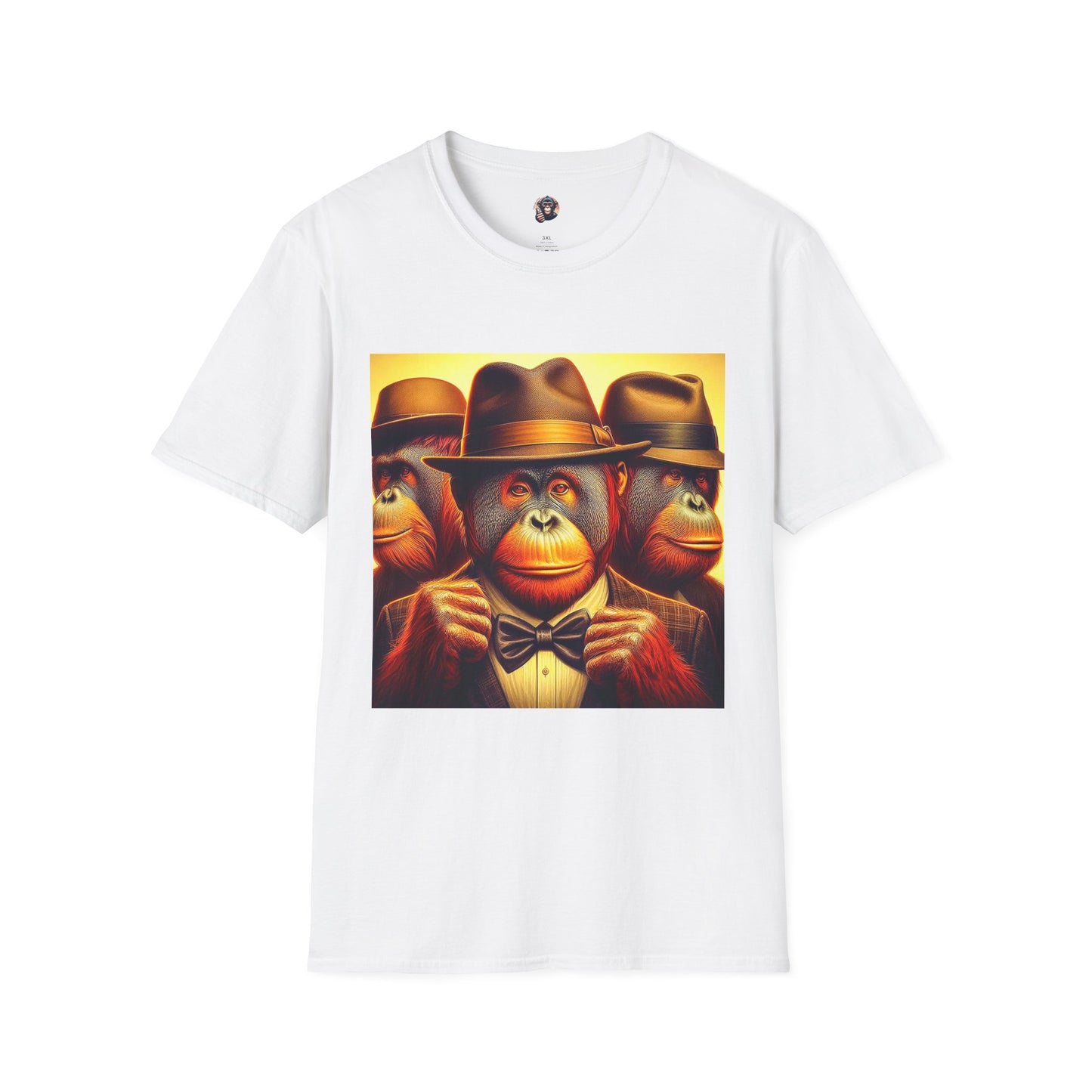 Orangutans working professionals T-Shirt Printify S White