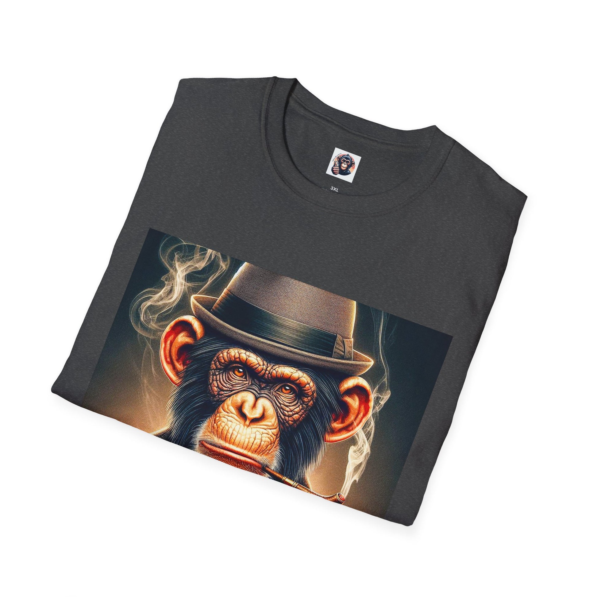 Chimp whiskey and cigars T-Shirt Printify